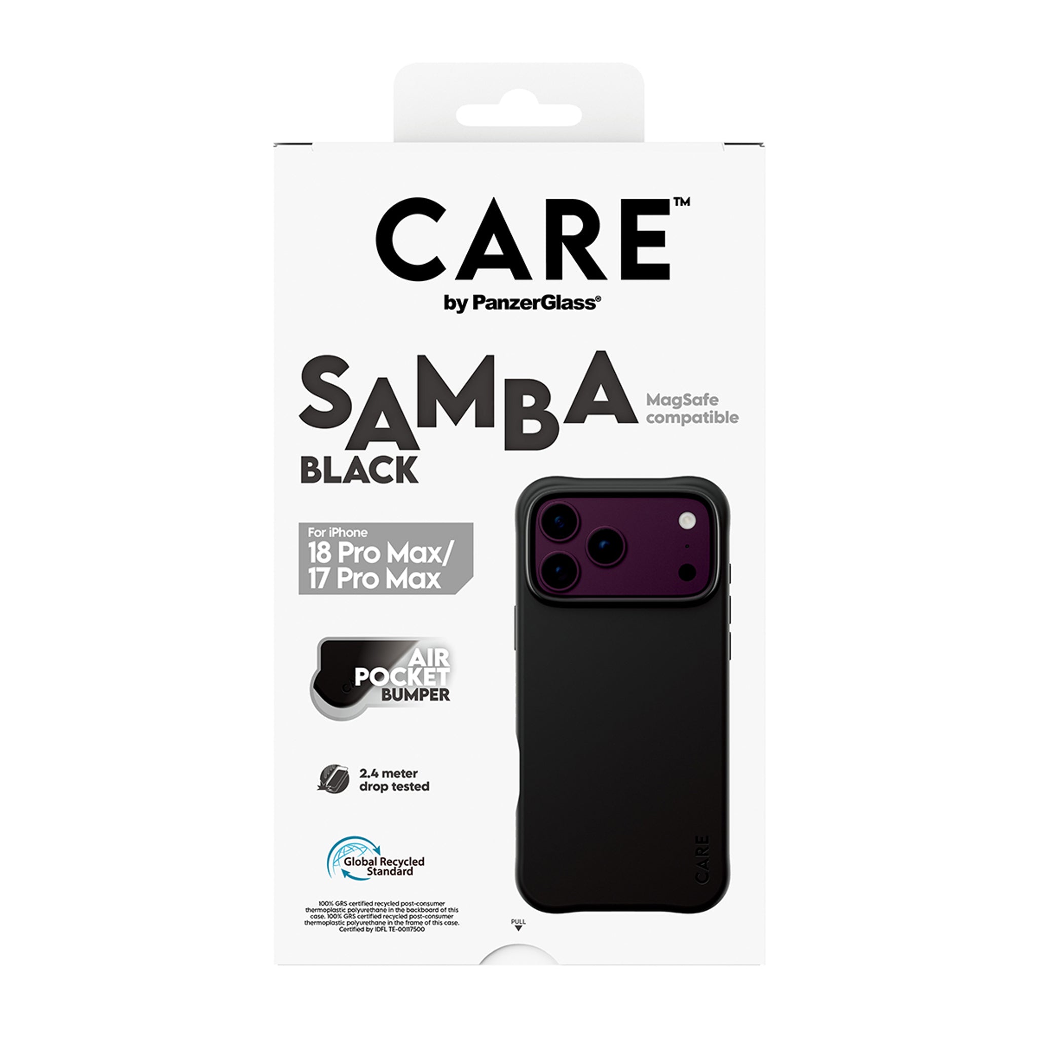 CARE™ by PanzerGlass® Samba Case Black w. MagSafe iPhone 18 Pro Max | 17 Pro Max