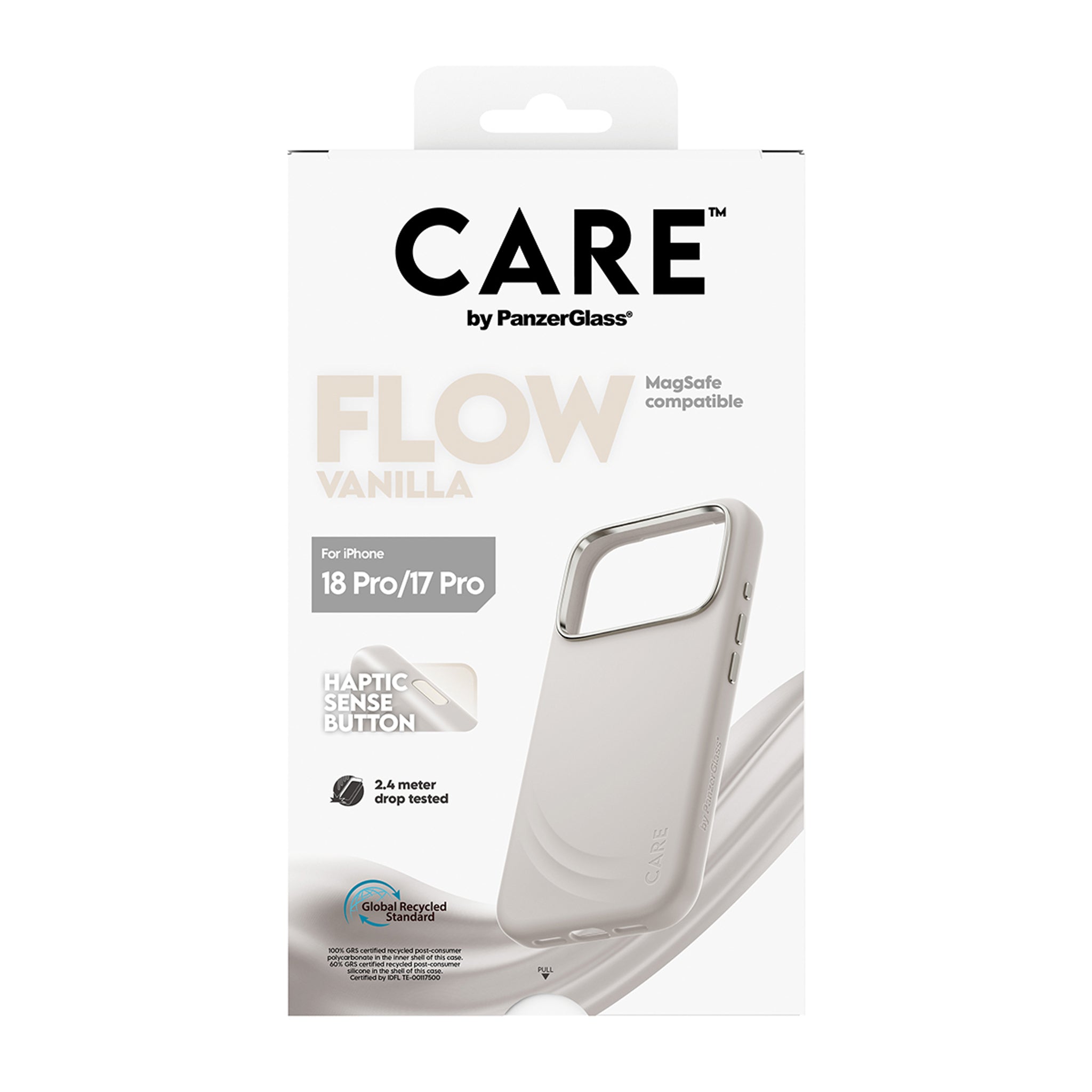 CARE™ by PanzerGlass® Flow Case Vanilla w. MagSafe iPhone 18 Pro | 17 Pro