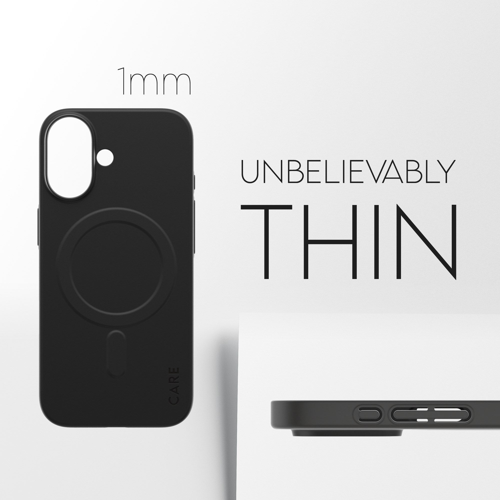 CARE™ by PanzerGlass® SL1M Case Black w. MagSafe iPhone 17