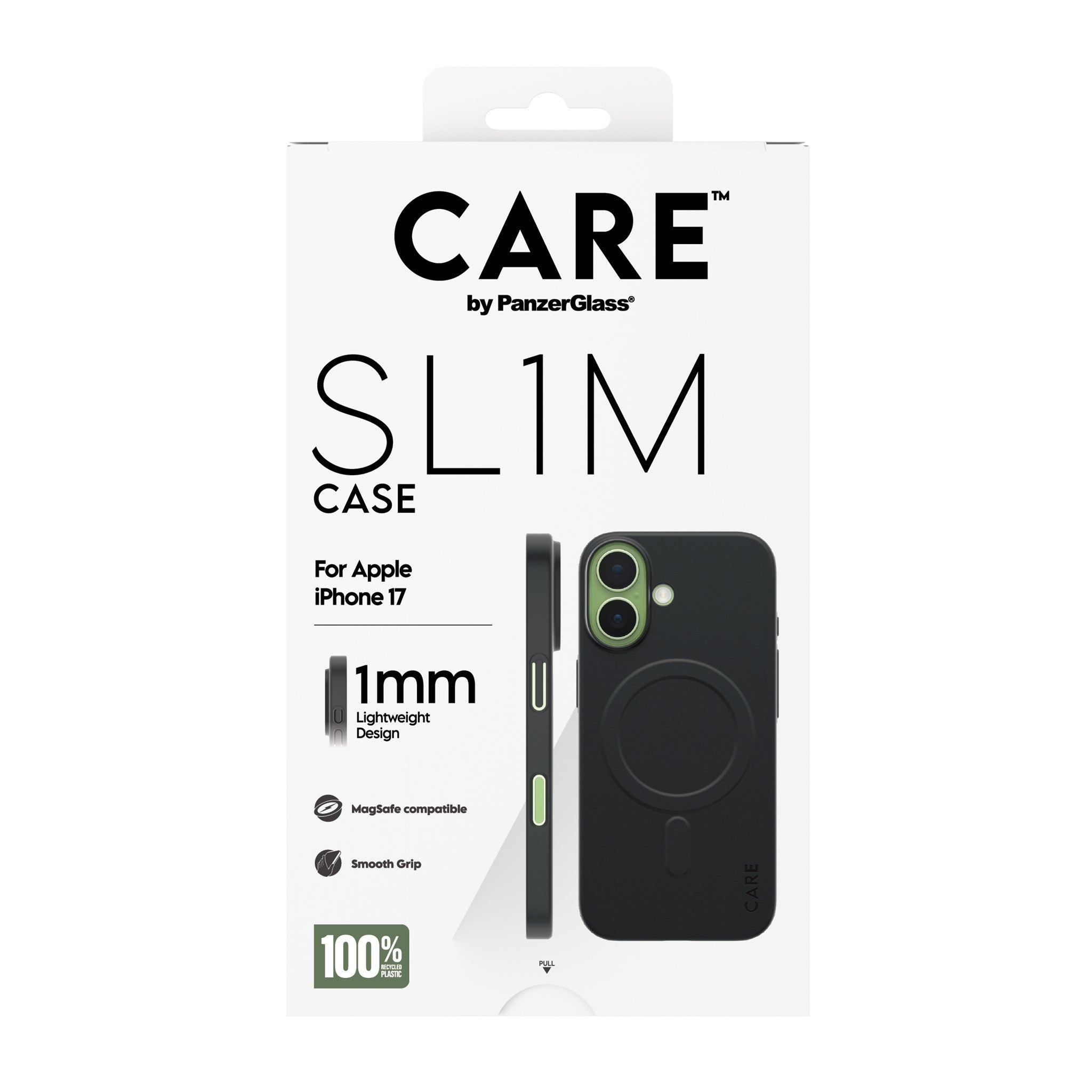 CARE™ by PanzerGlass® SL1M Case Black w. MagSafe iPhone 17
