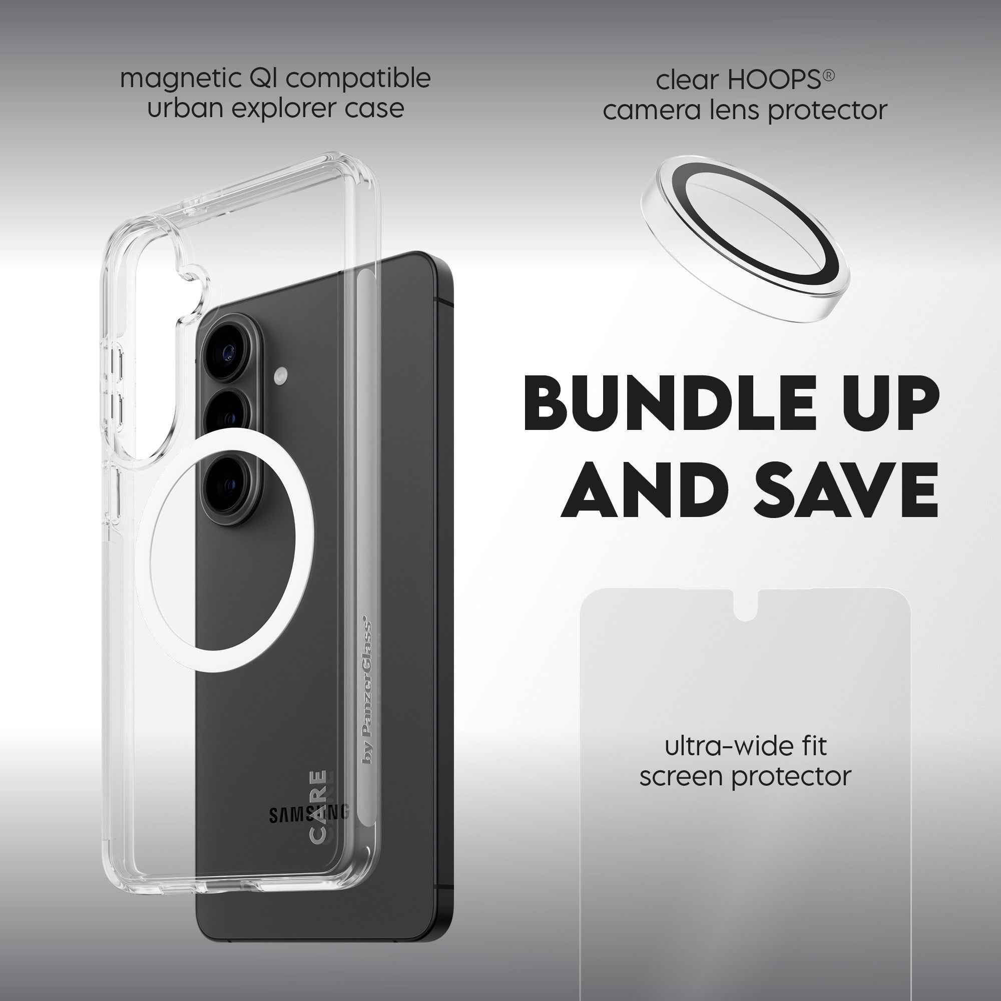 PanzerGlass® | CARE™ by PanzerGlass® 3-in-1 Bundle Samsung Galaxy S26+