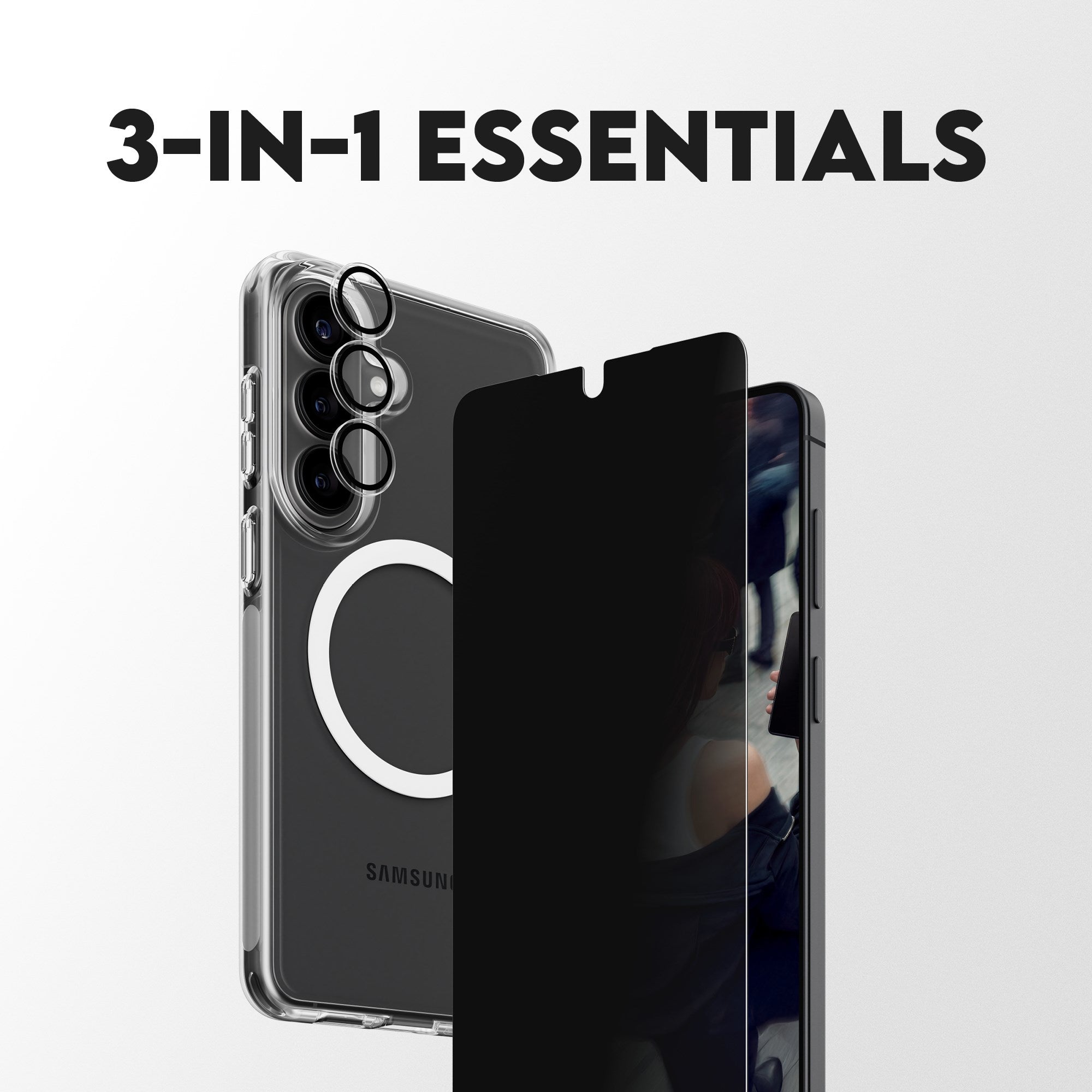 PanzerGlass® | CARE™ by PanzerGlass® Privacy 3-in-1 Bundle Samsung Galaxy S26