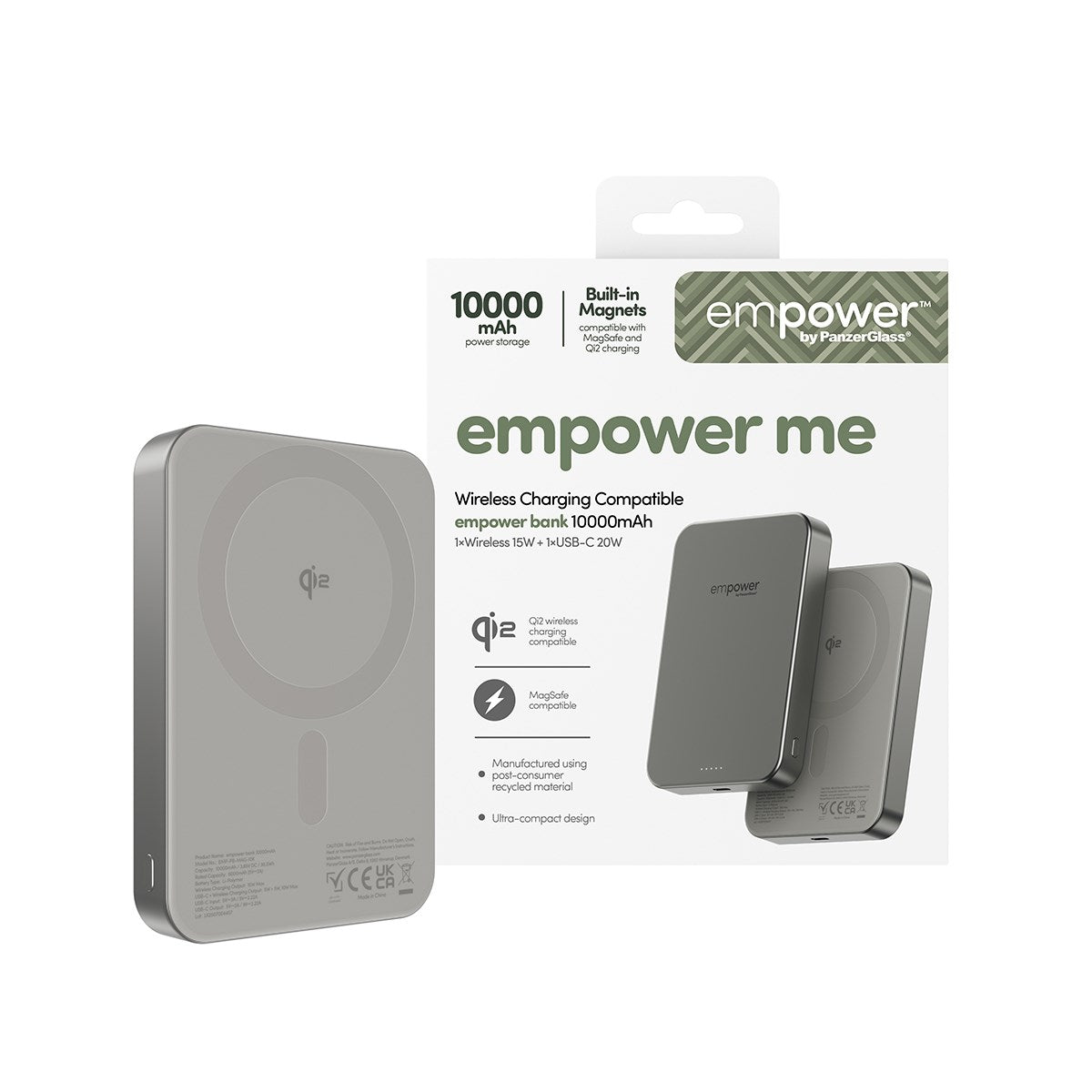 empower™ by PanzerGlass® empower™ Bank | 10000mAh | Titanium