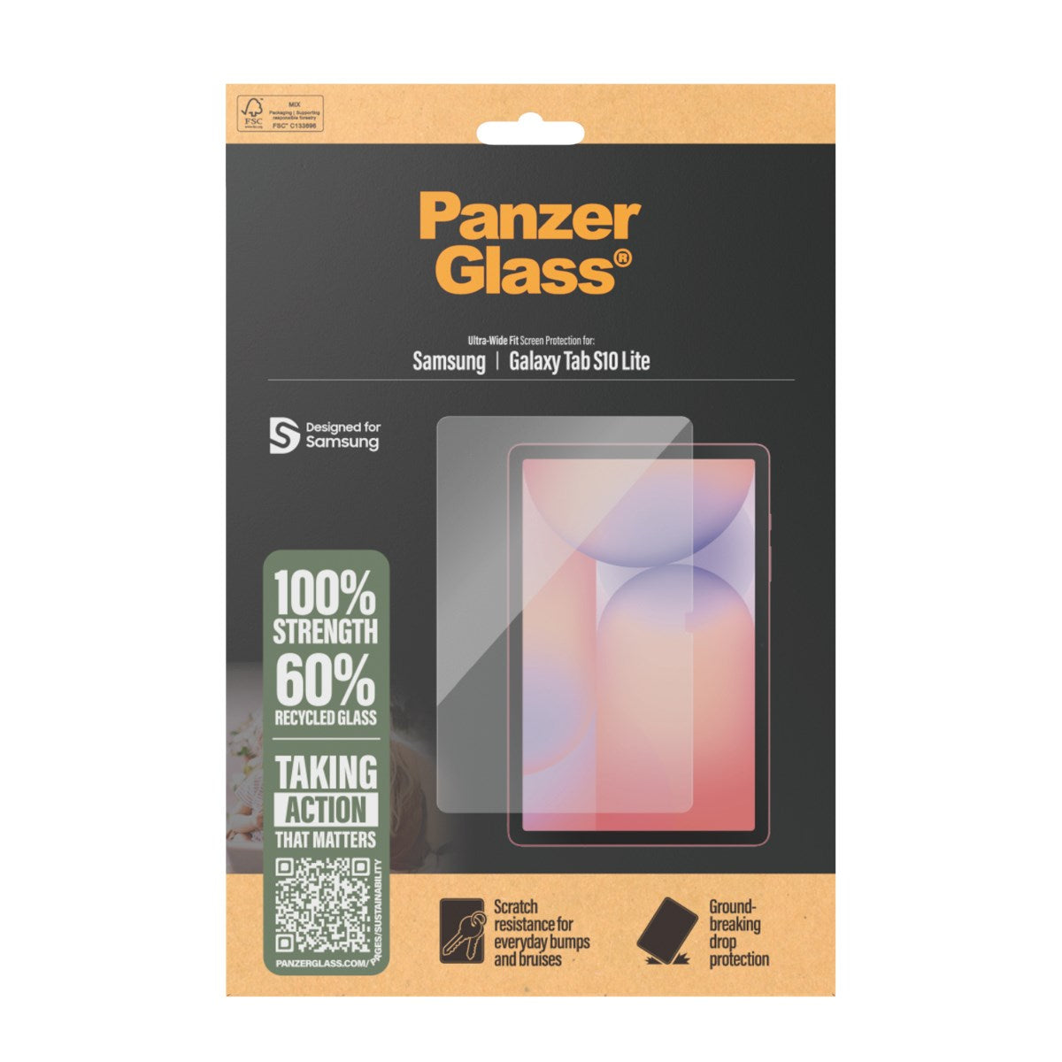 PanzerGlass® Screen Protector Samsung Galaxy Tab S10 Lite | Ultra-Wide Fit