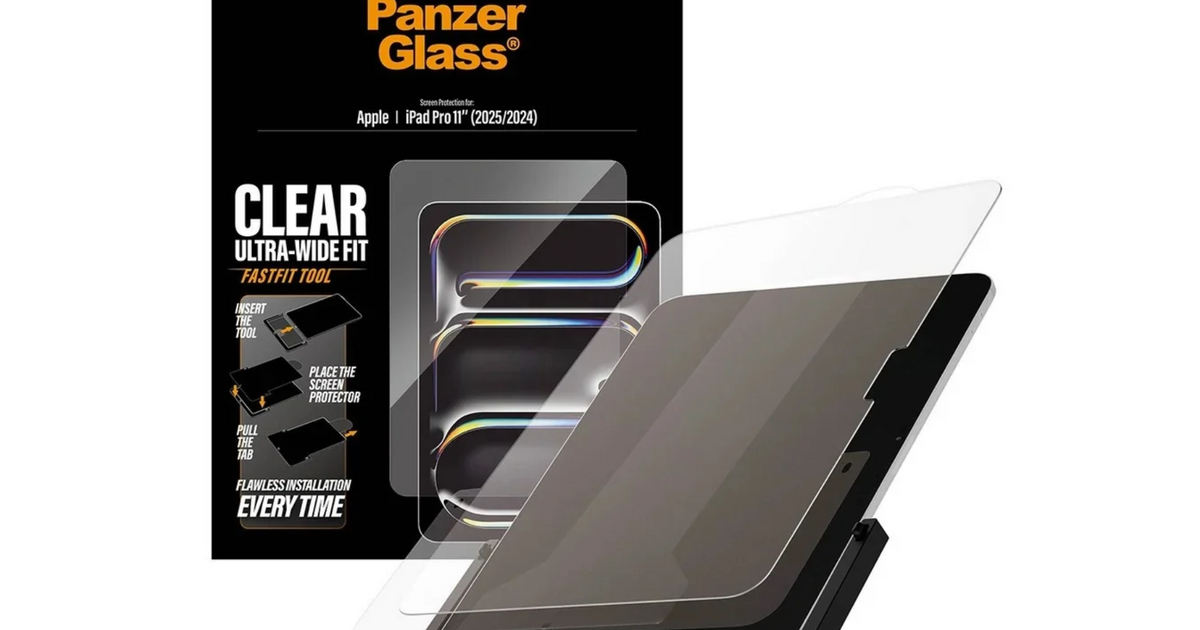 PanzerGlass® iPad Installation Screen Protector w. Fastfit tool