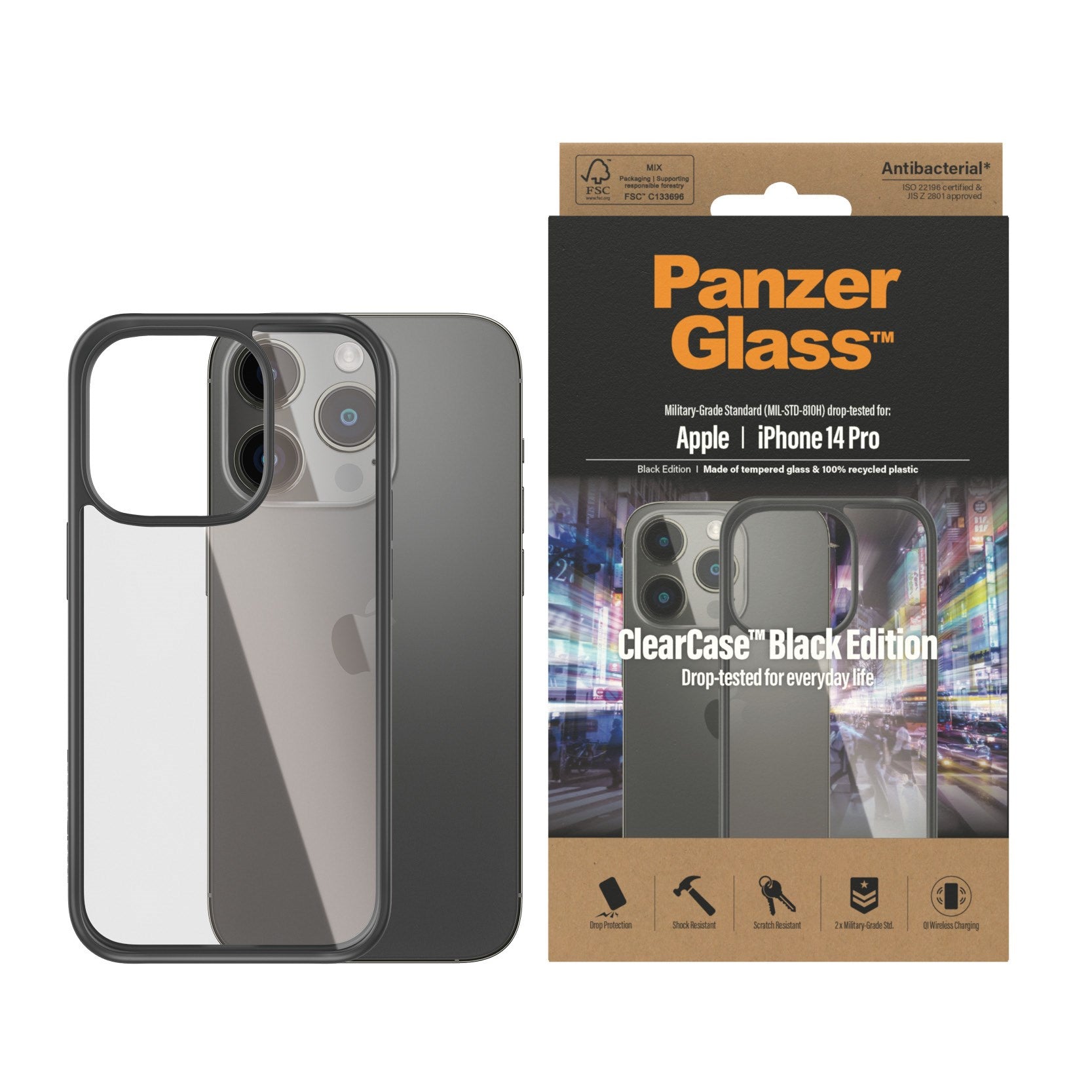 PanzerGlass® ClearCase Transparent iPhone 14 Pro