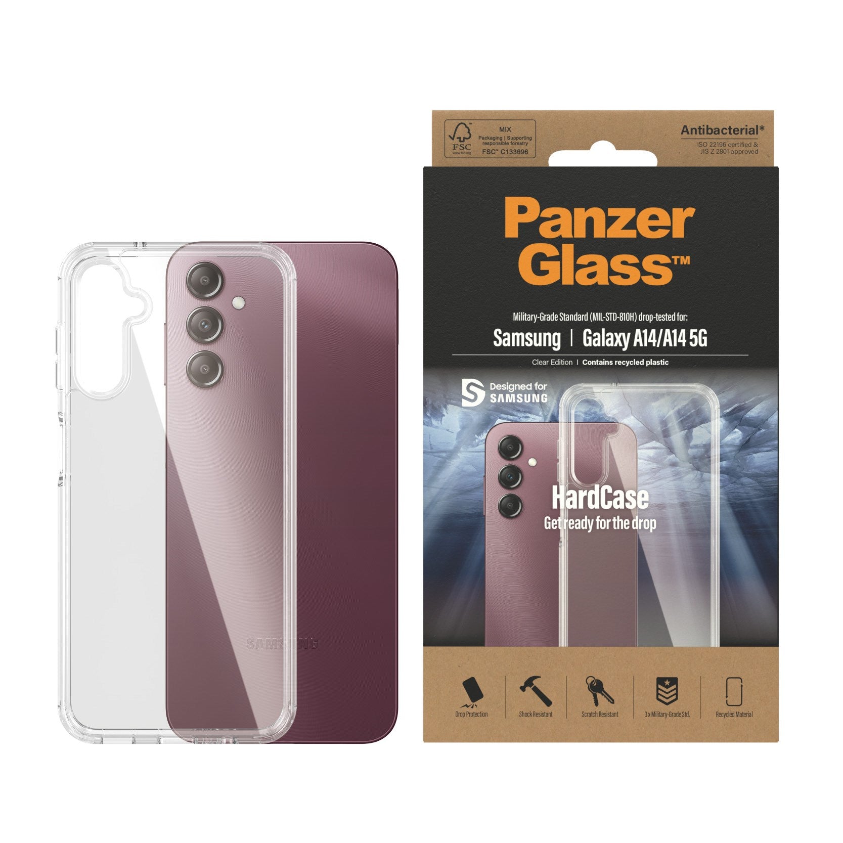 PanzerGlass® HardCase Transparent Samsung Galaxy A14 | A14 5G