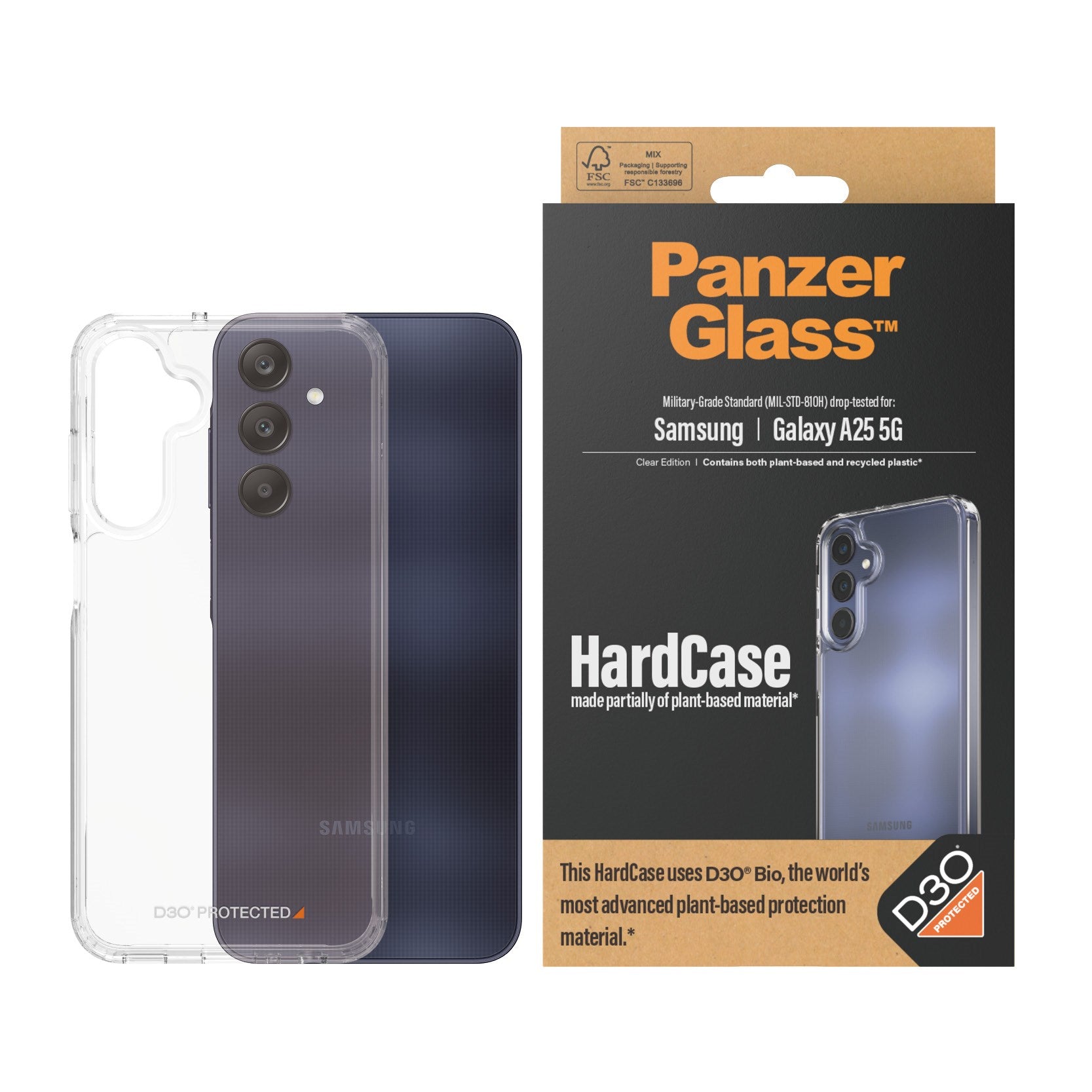 PanzerGlass® HardCase Transparent D3O® Samsung Galaxy A25 5G