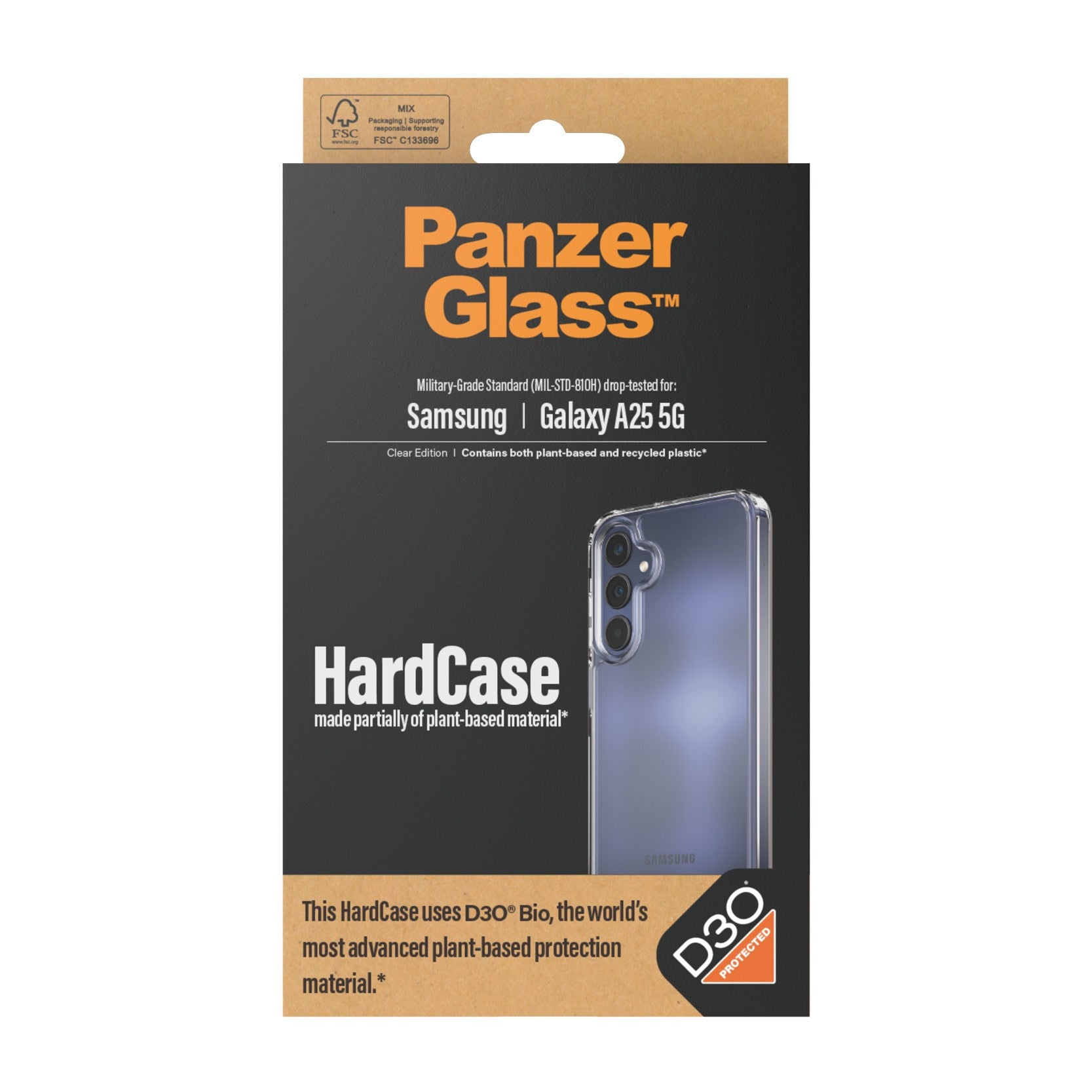 PanzerGlass® HardCase Transparent w. D3O® Samsung Galaxy A25 5G