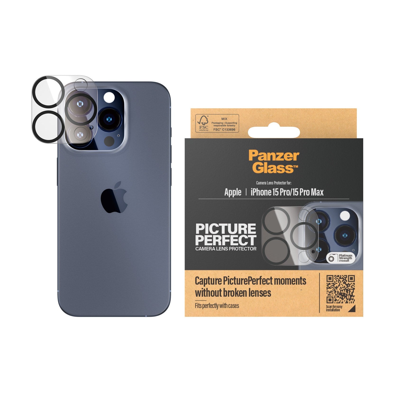 PanzerGlass® PicturePerfect Camera Lens Protector iPhone 15 Pro | 15 Pro Max