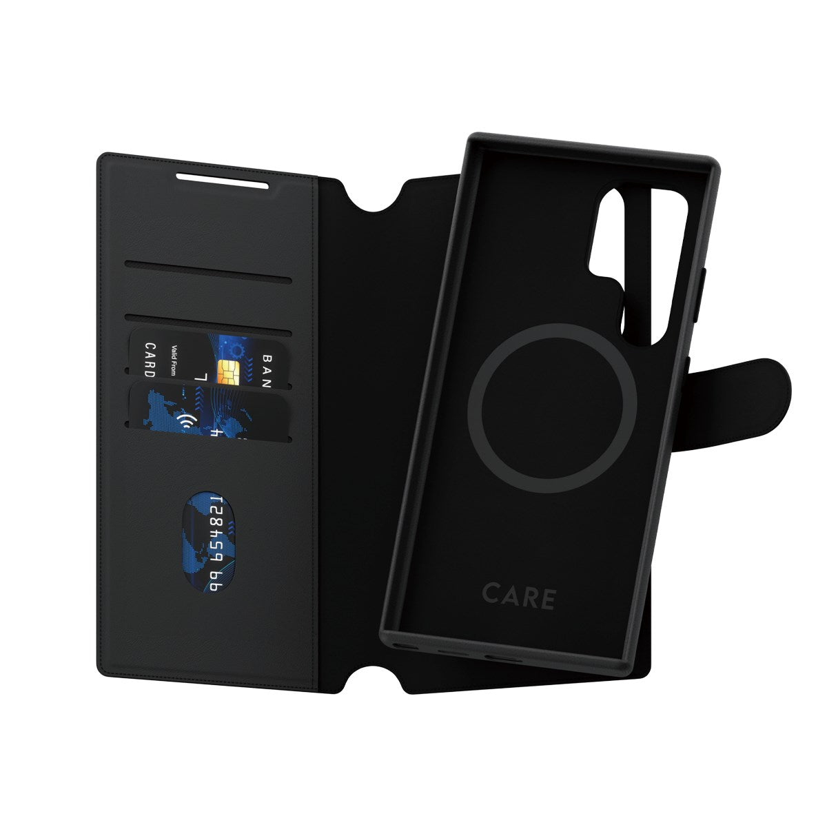 CARE by PanzerGlass® Tango Two-in-One Wallet Case w. Qi Compatible Samsung Galaxy S24 Ultra