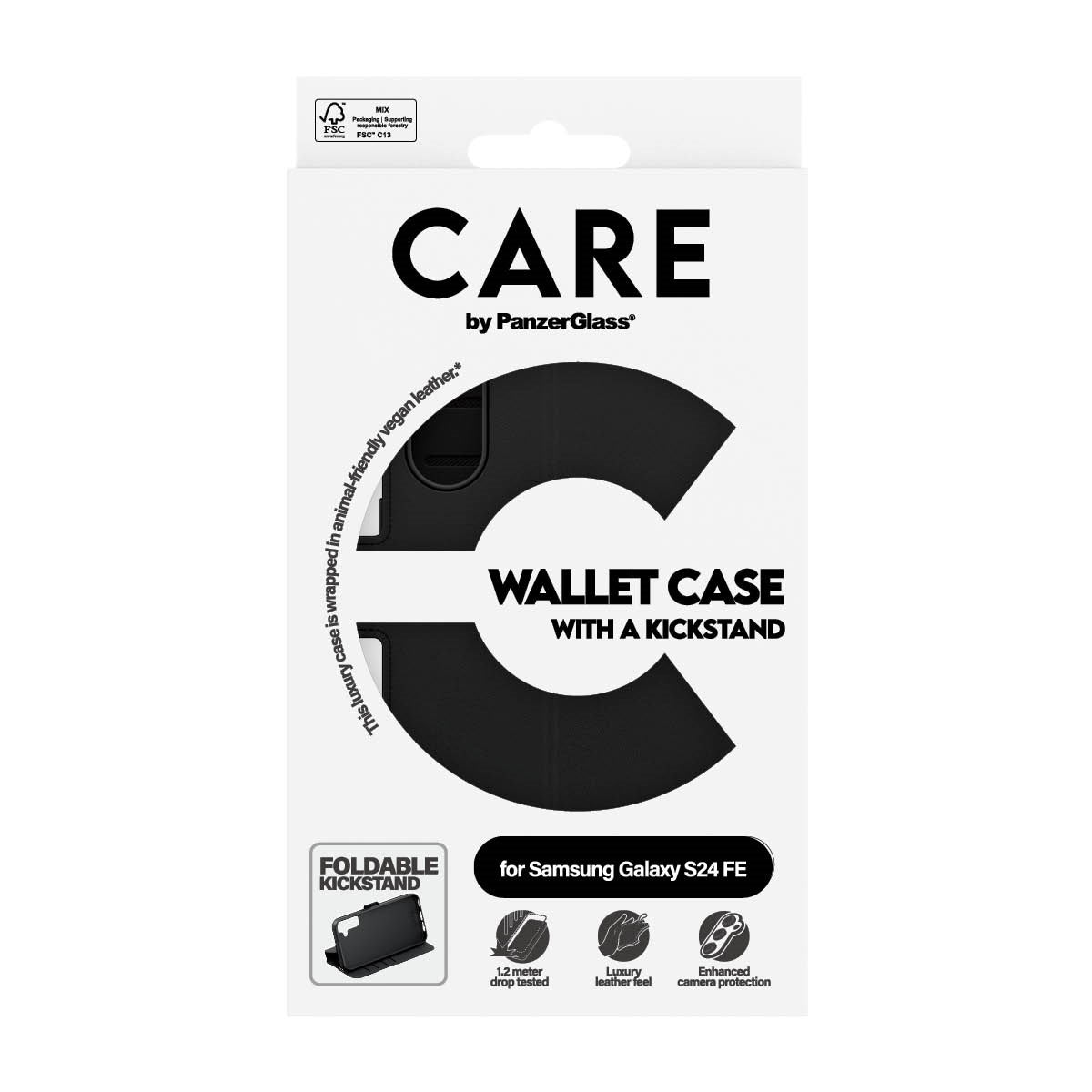 CARE by PanzerGlass® Wallet Case w. Kickstand Samsung Galaxy S24 FE 5G