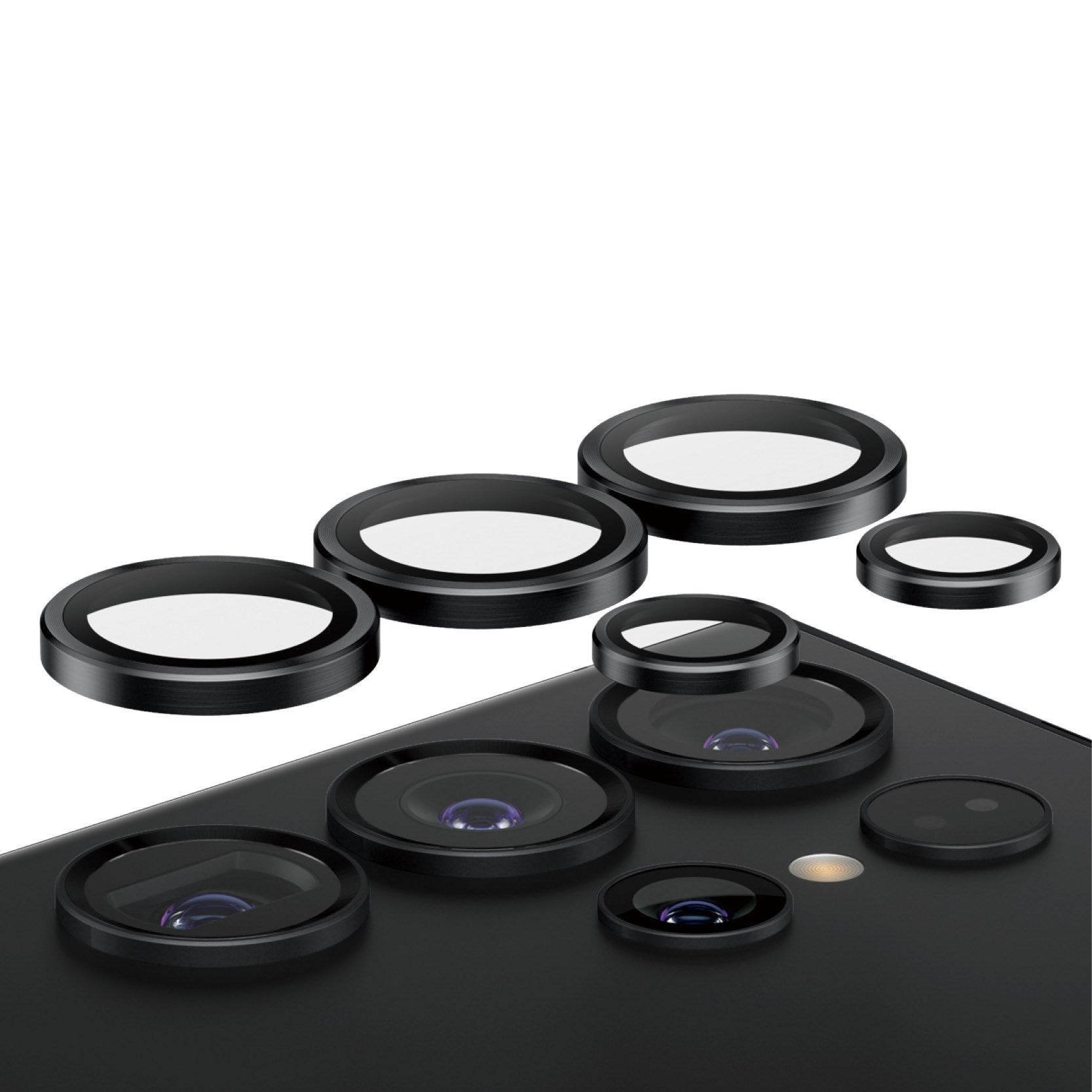 PanzerGlass® Hoops® Camera Lens Protector Black Samsung Galaxy S24 Ultra