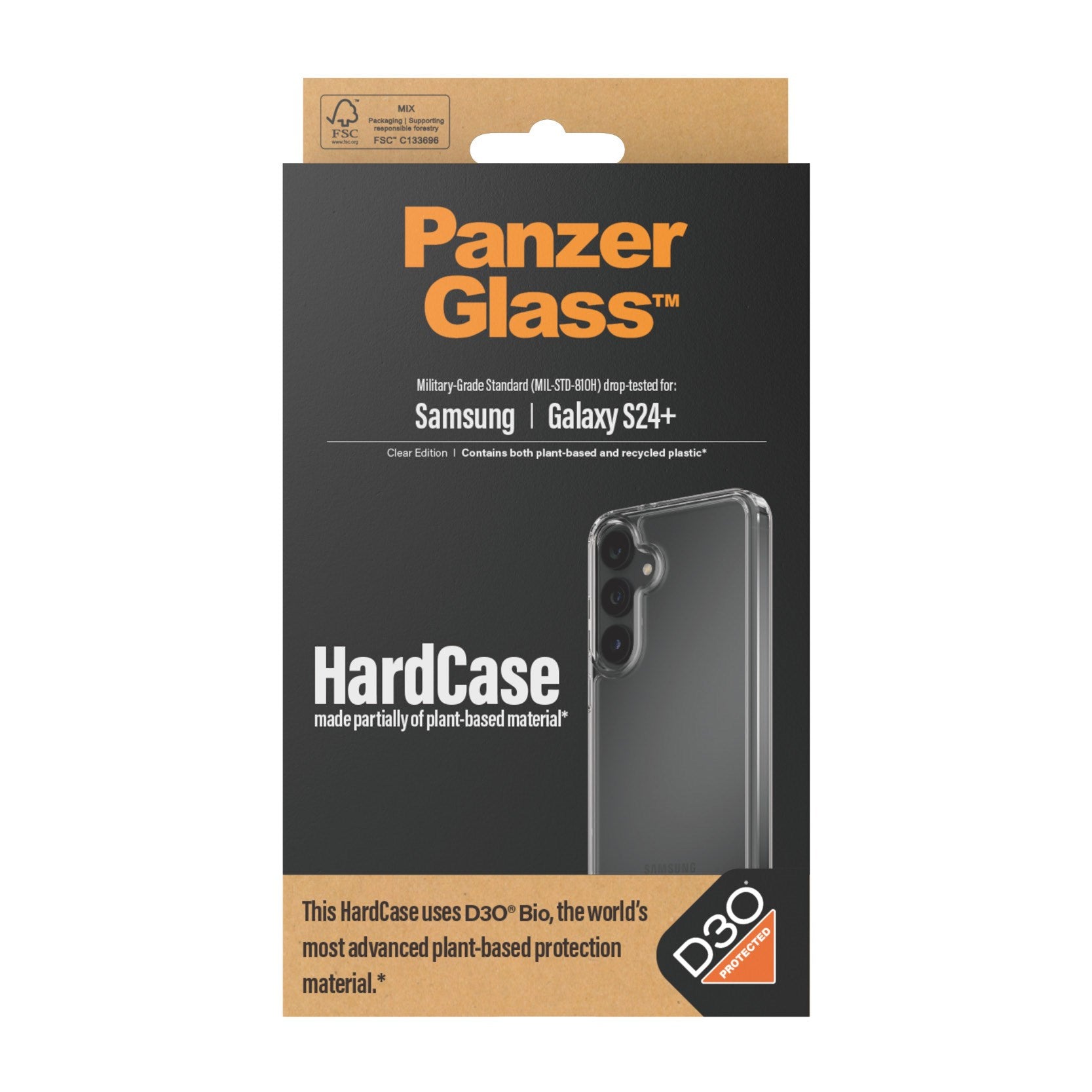 PanzerGlass® HardCase Transparent w. D3O® Samsung Galaxy S24+