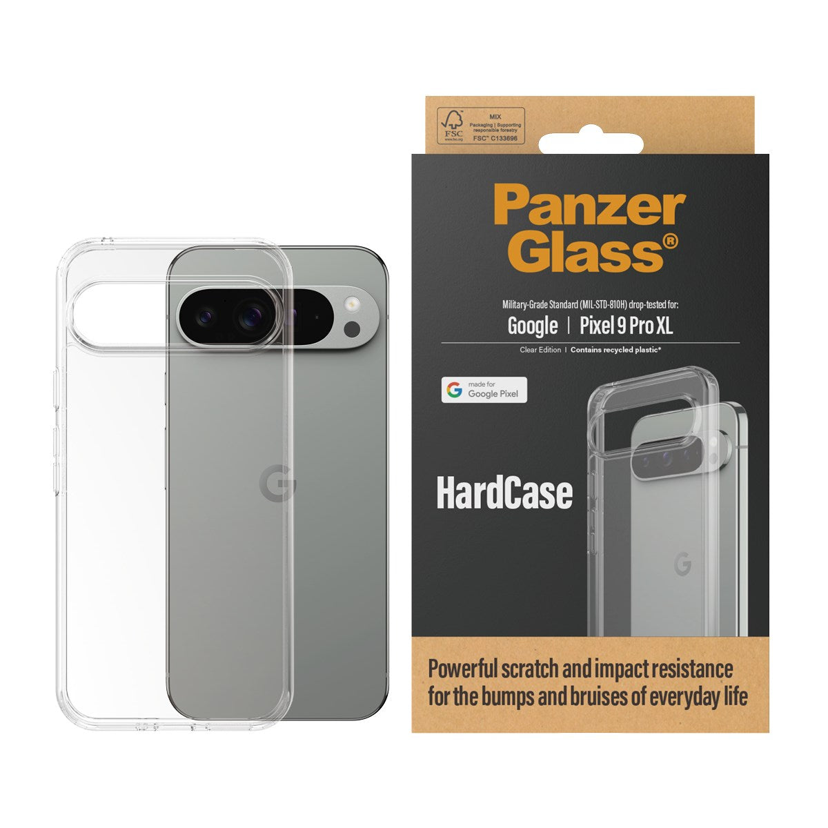 PanzerGlass® HardCase Transparent Google Pixel 9 Pro XL