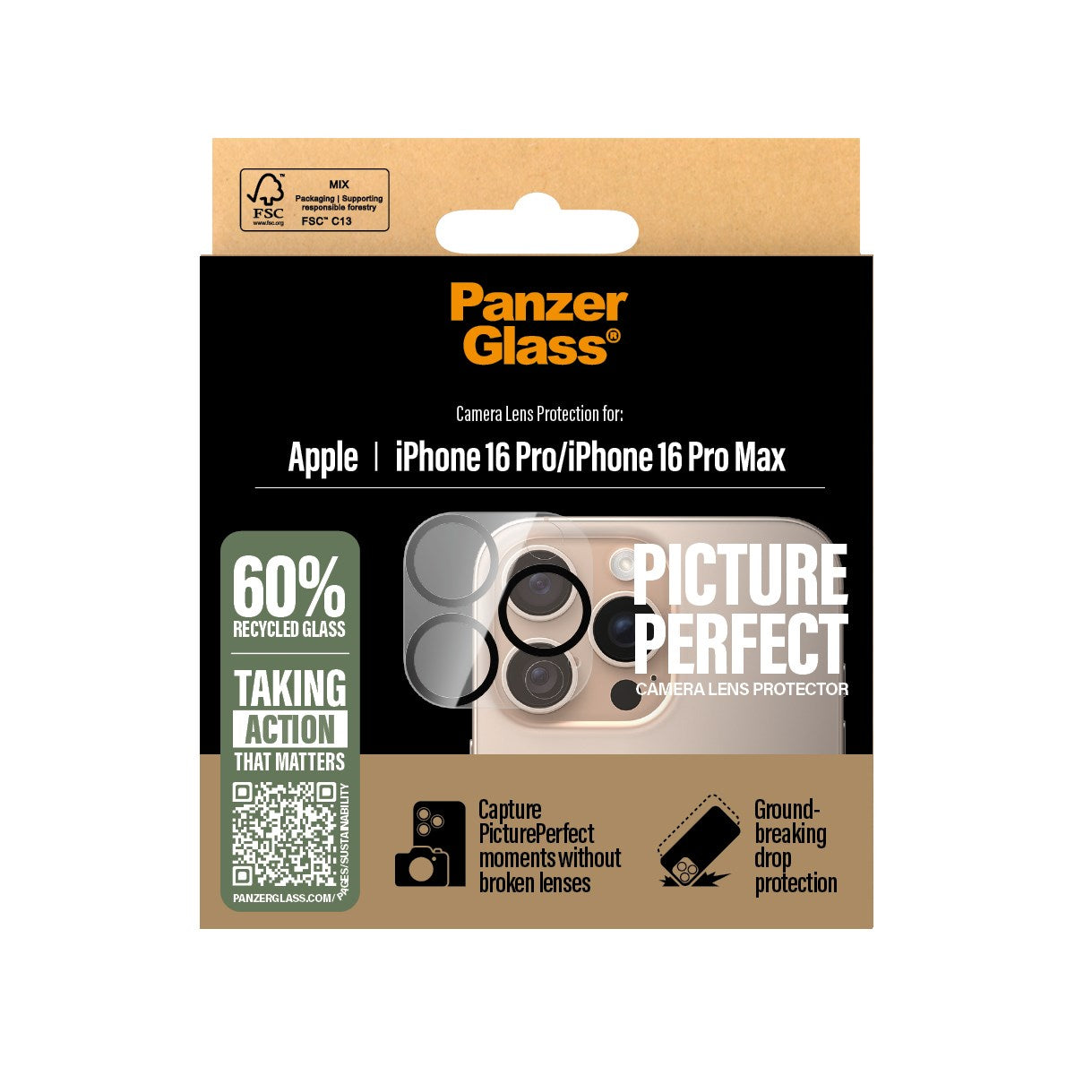 PanzerGlass® PicturePerfect Camera Lens Protector iPhone 16 Pro | 16 Pro Max