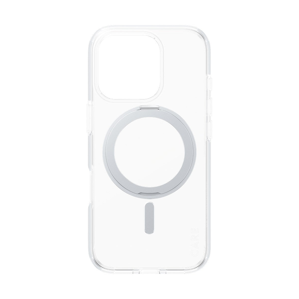 CARE by PanzerGlass® Case Transparent w. Silver Kickstand & MagSafe iPhone 16 Pro