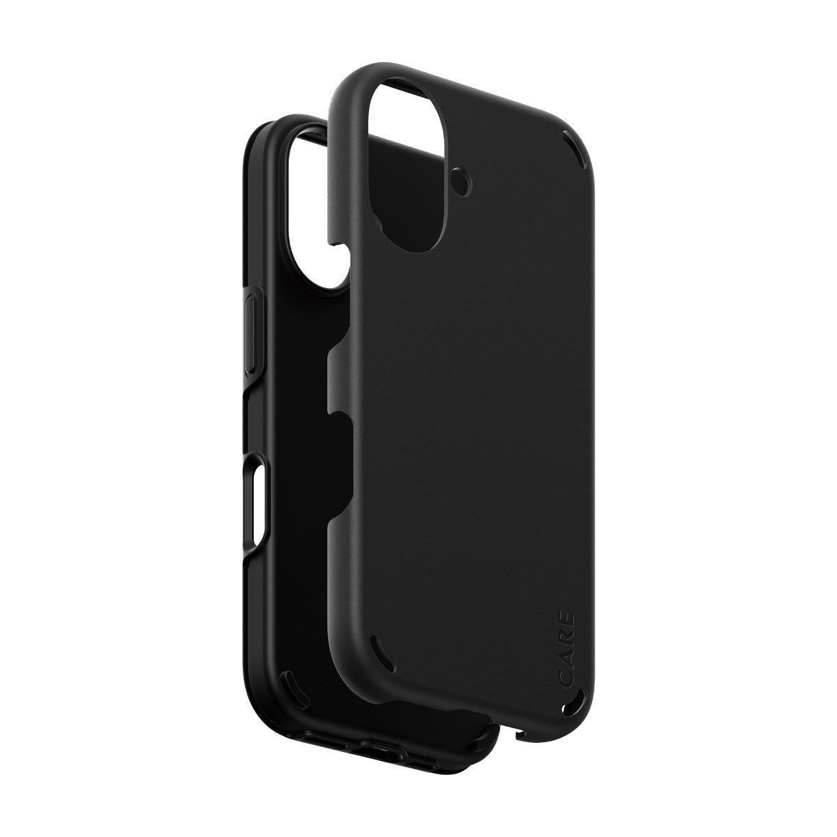 CARE by PanzerGlass® Double Defense Case Black iPhone 16