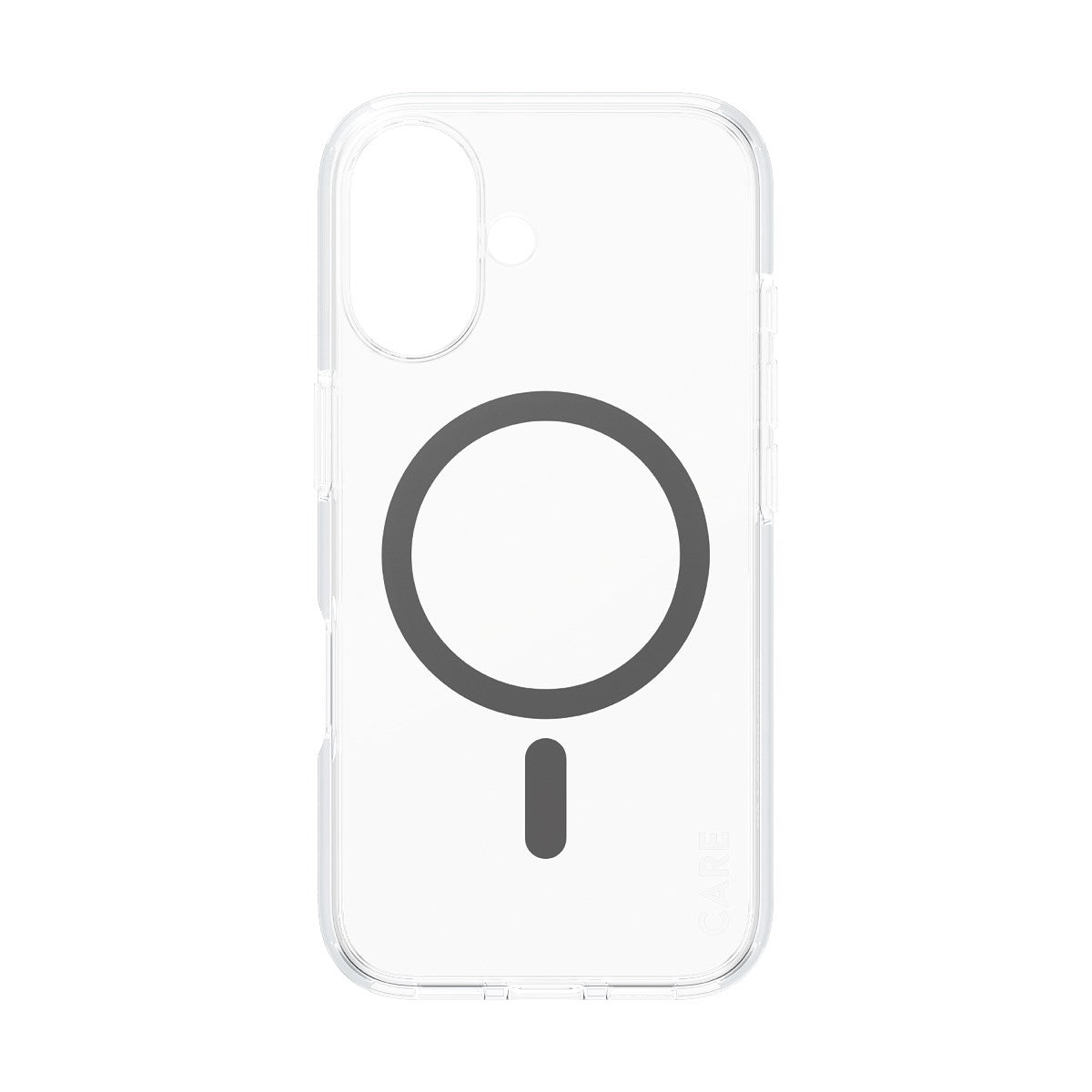 CARE by PanzerGlass® Urban Combat Case Transparent w. Black MagSafe iPhone 16