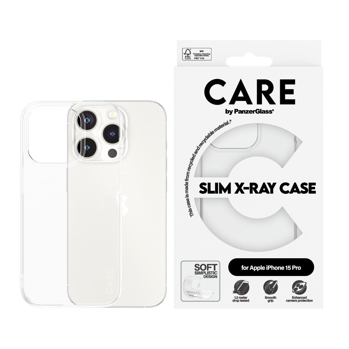 CARE by PanzerGlass® X-Ray Case iPhone 15 Pro