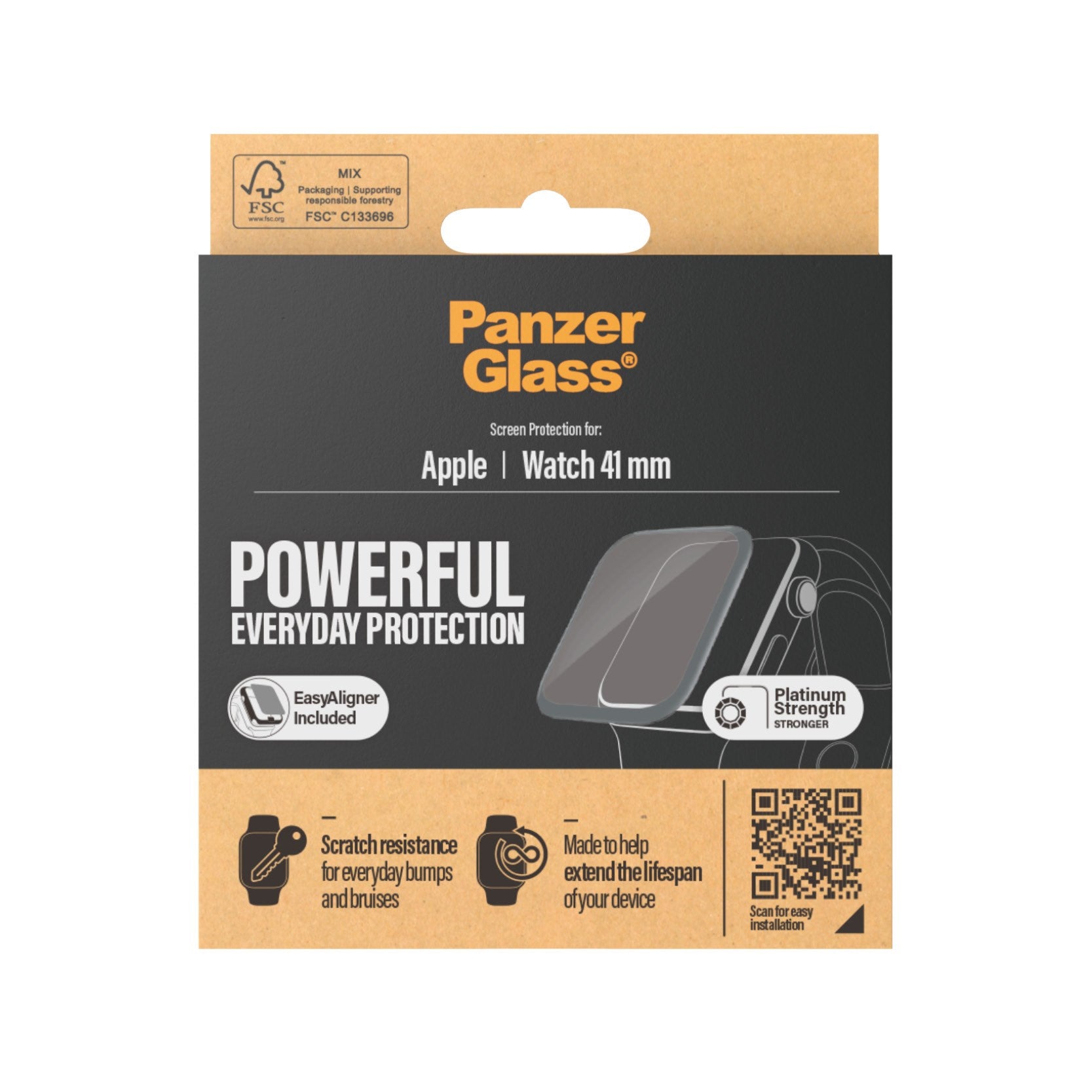 PanzerGlass® Apple Watch Series 9 | 8 | 7 | 41mm | Screen Protector Glass