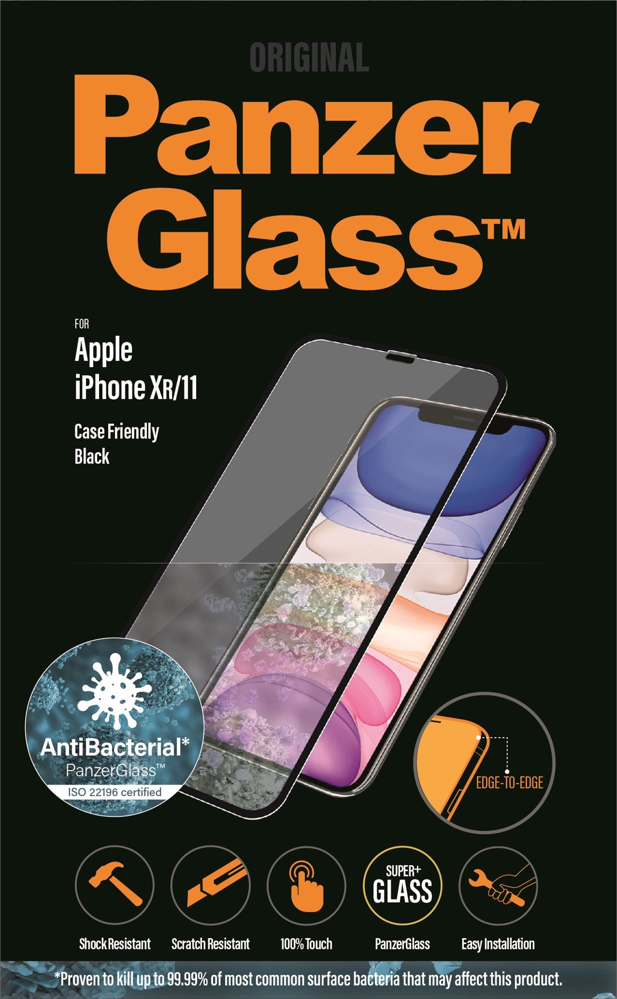 PanzerGlass® Screen Protector iPhone 11 XR Edge-to-Edge