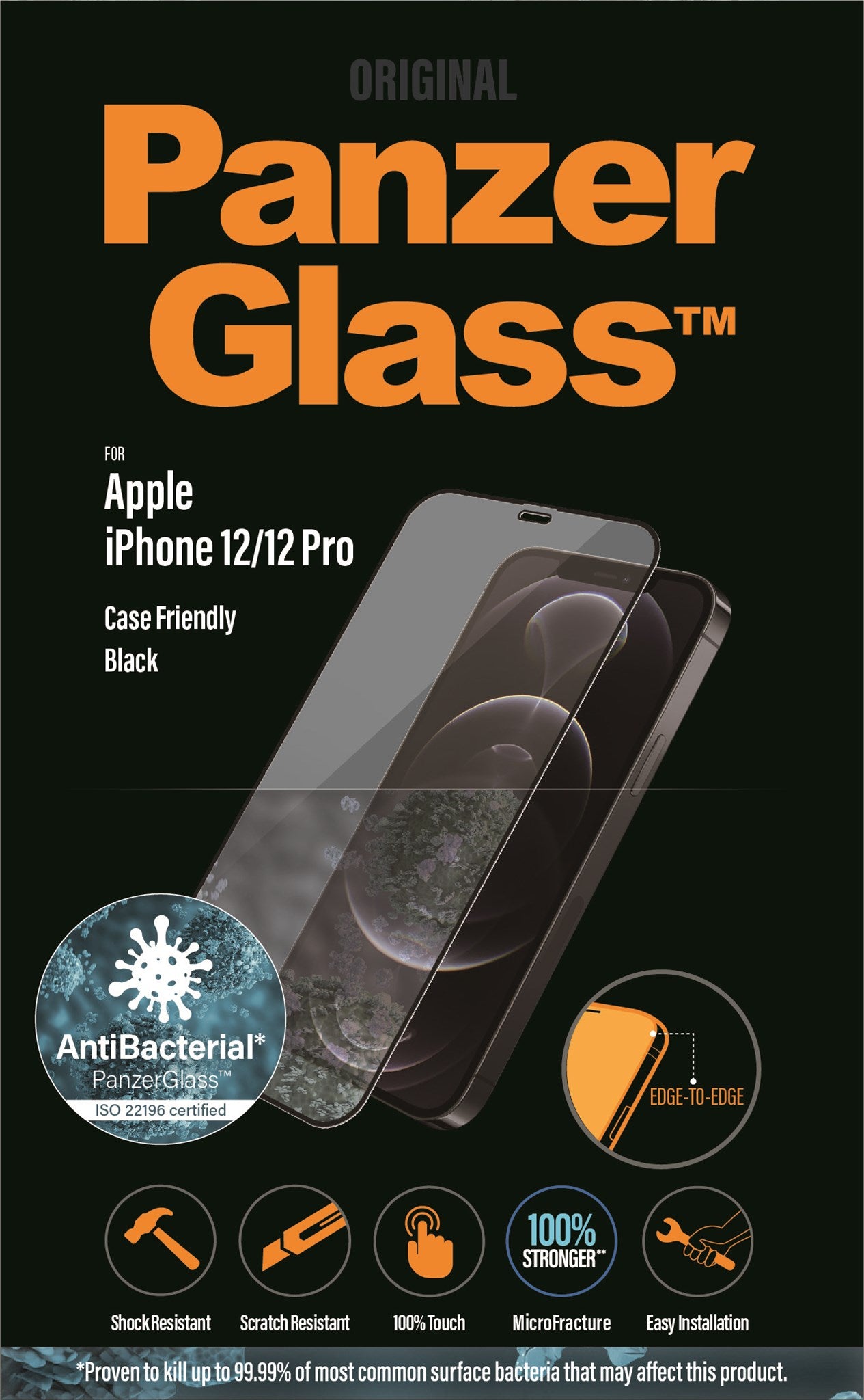 PanzerGlass® Screen Protector iPhone 12 | 12 Pro | Edge-to-Edge