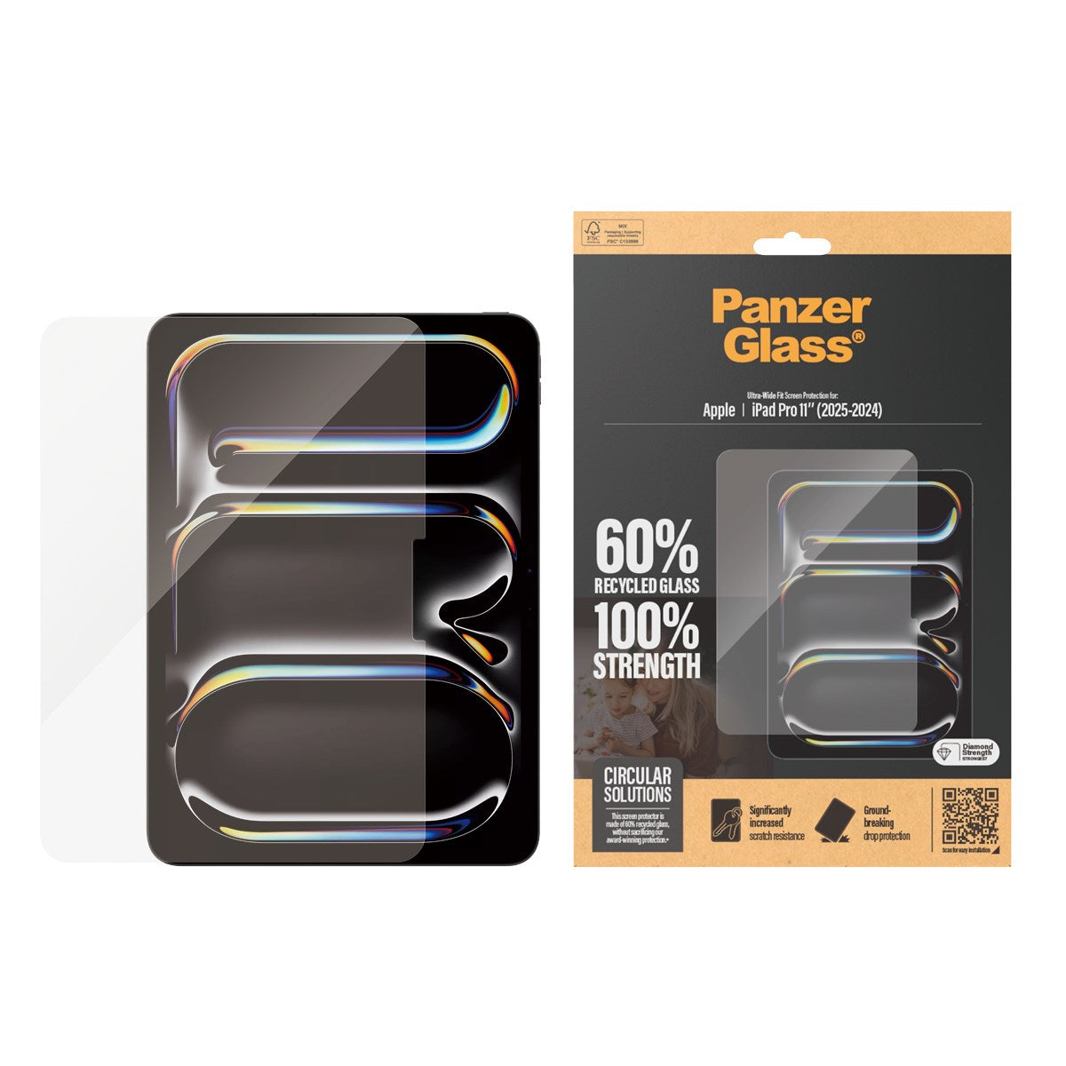 PanzerGlass® Screen Protector iPad Pro 11'' (2024-2025) | Ultra-Wide Fit
