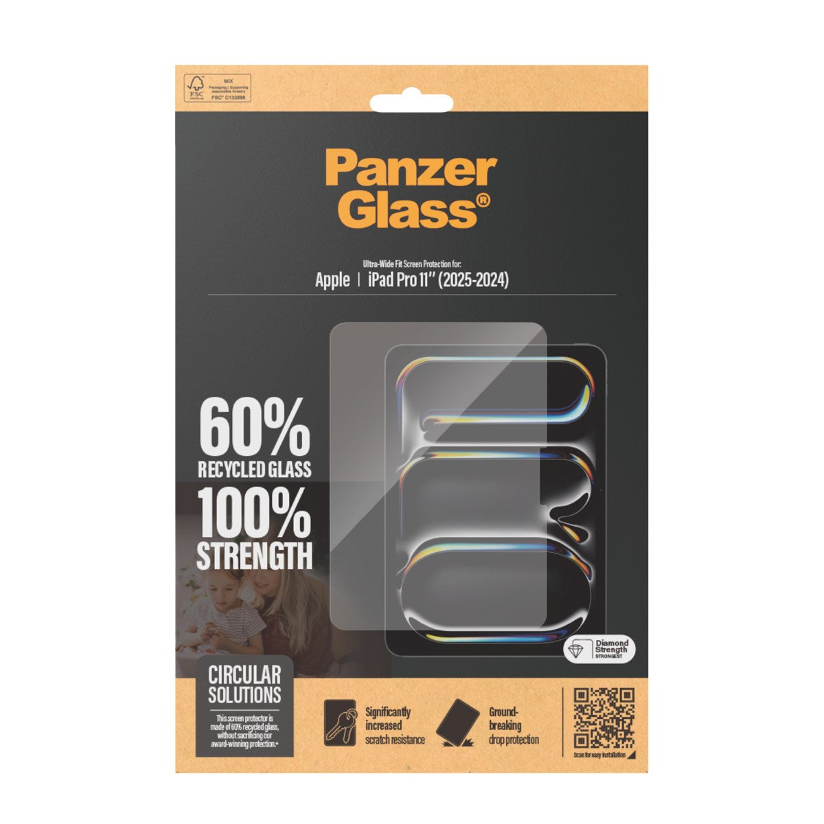PanzerGlass® Screen Protector iPad Pro 11'' (2024-2025) | Ultra-Wide Fit