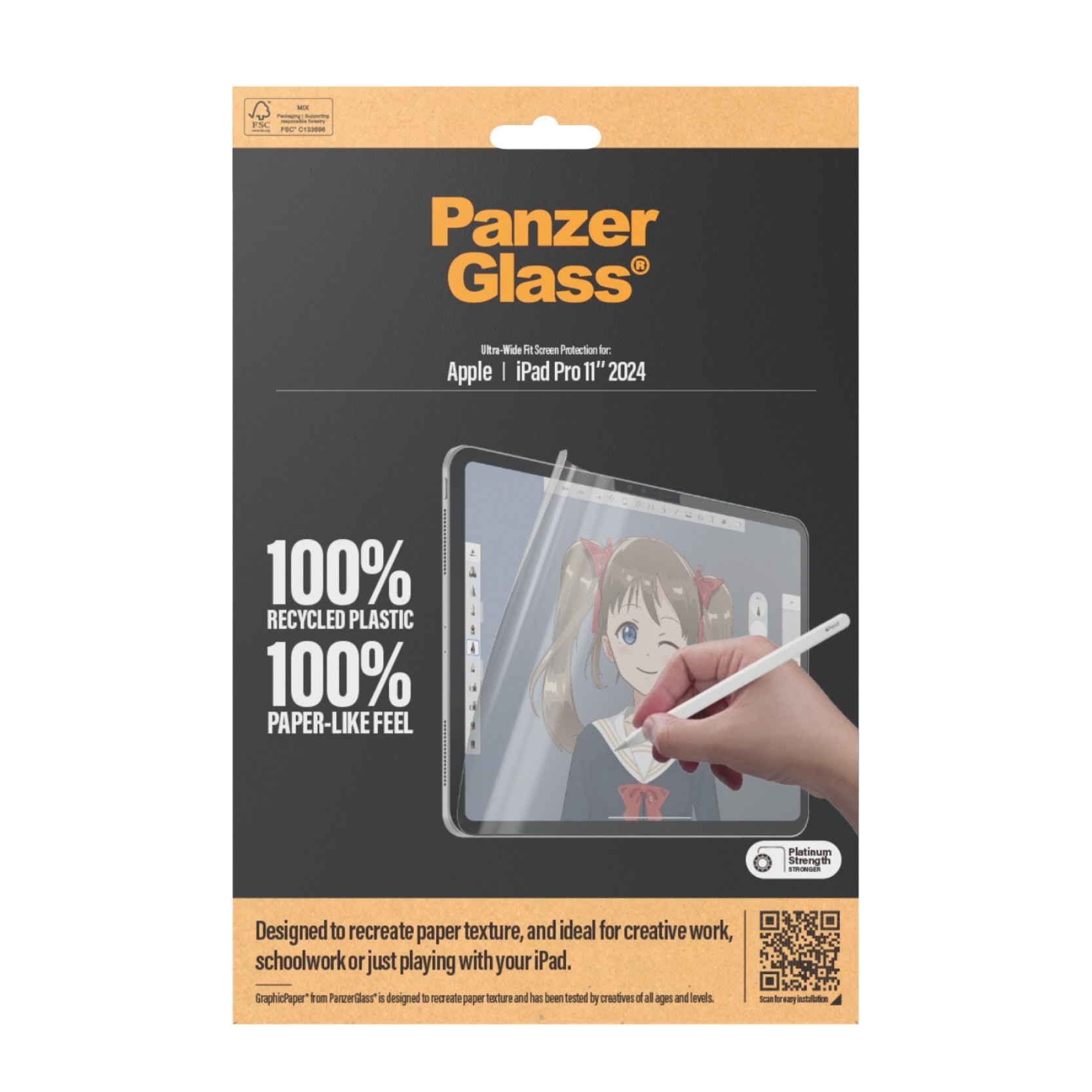 PanzerGlass® GraphicPaper® Screen Protector iPad Pro 11'' (2024-2025) | Ultra-Wide Fit