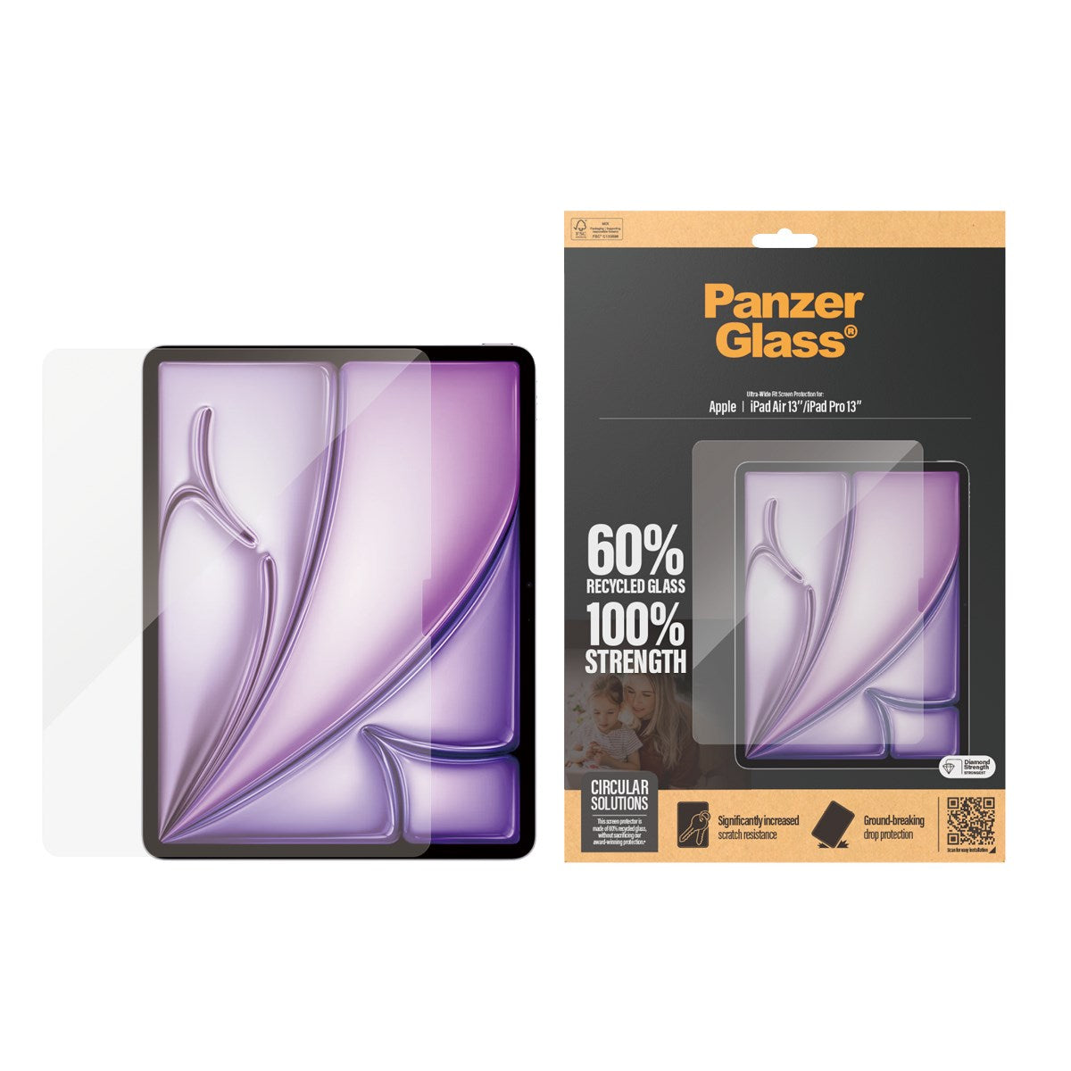 PanzerGlass® Screen Protector iPad Air 13'' (2025-2024) | iPad Pro 13'' (2025-2024) | Ultra-Wide Fit