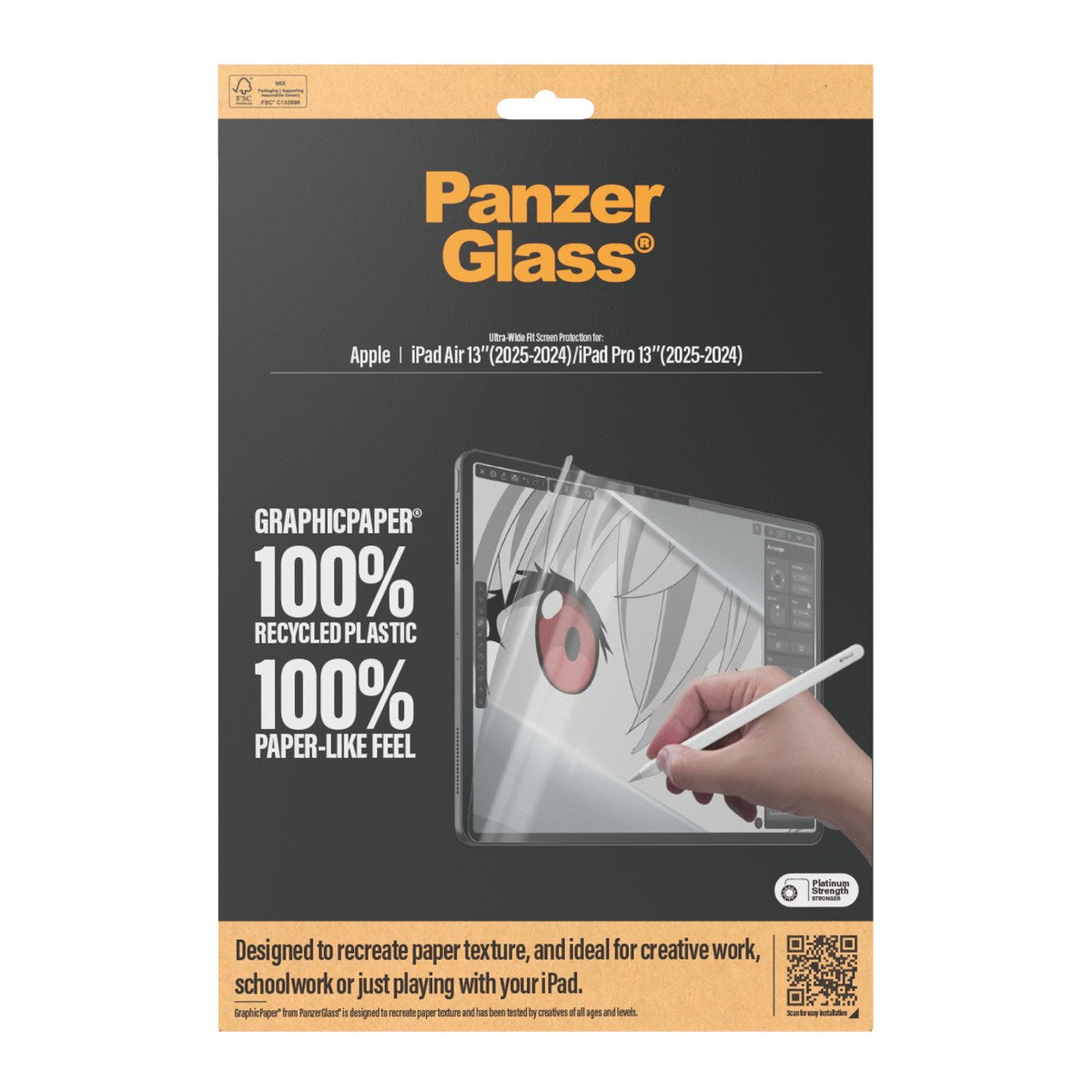 PanzerGlass® GraphicPaper® Screen Protector iPad Air 13'' (2025-2024) | iPad Pro 13'' (2025-2024) | Ultra-Wide Fit