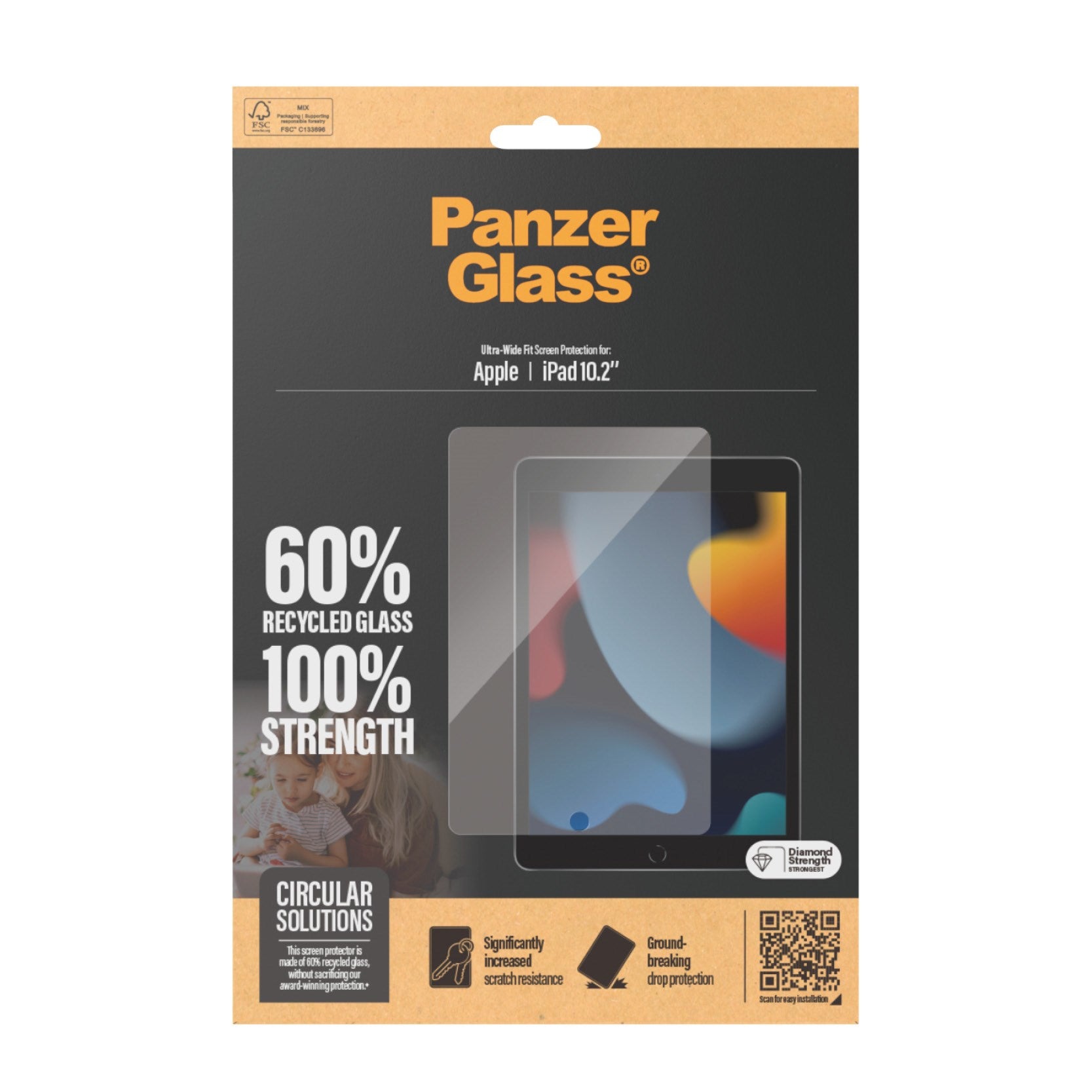 PanzerGlass® Screen Protector iPad 10.2'' (2019-2021) | Ultra-Wide Fit