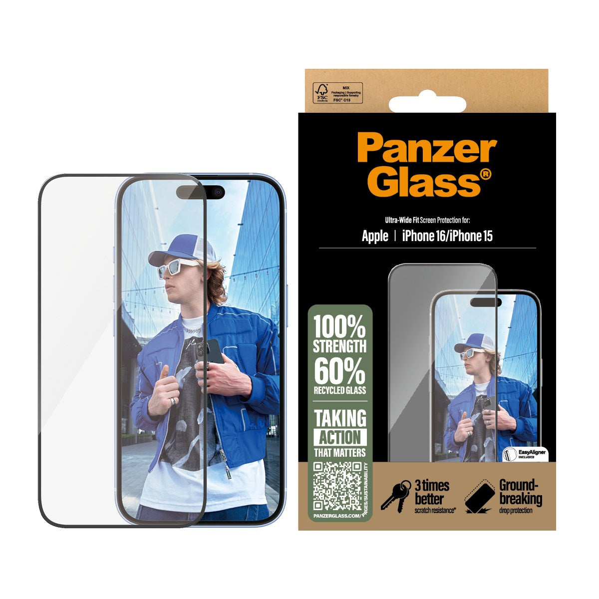Panzer Glass 2 in 1 Bundle for iPhone 15 Pro Max 6.7 Clear - BULK95579 - Groceries Panzer Glass 2 in 1 Bundle for iPhone 15 Pro Max 6.7 Clear - BULK95579 - Groceries