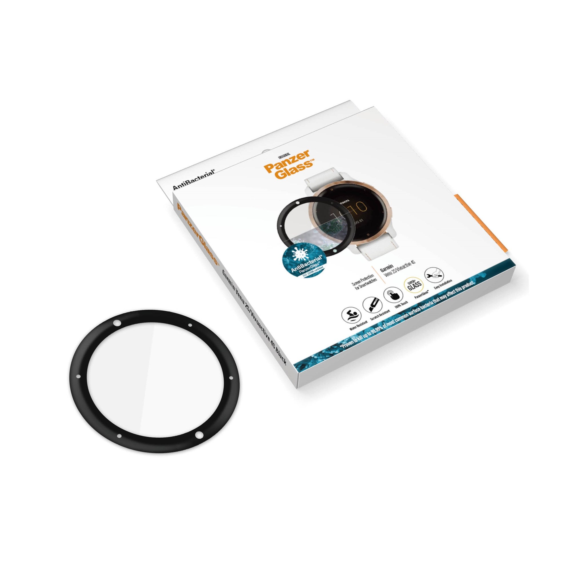 PanzerGlass® Garmin Venu 2S | Vivoactive 4s | Screen Protector Glass