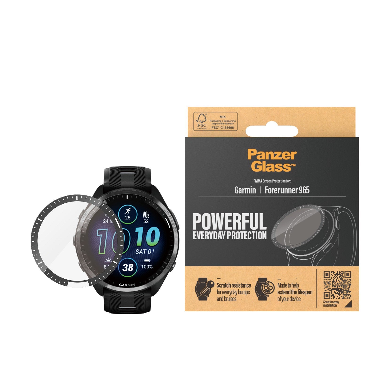 PanzerGlass® Screen Protector Garmin Forerunner 965