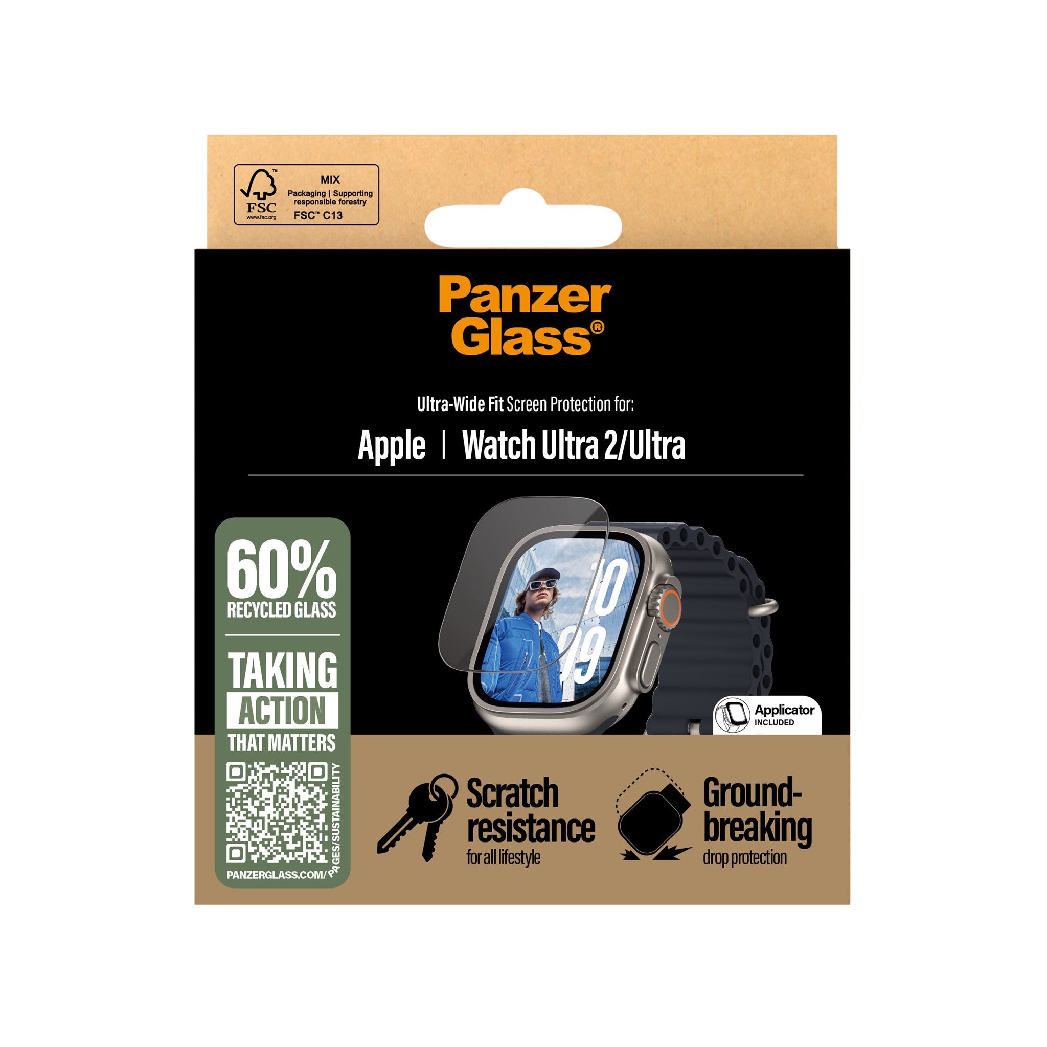 PanzerGlass® Screen Protector Apple Watch Ultra Ultra Ultra