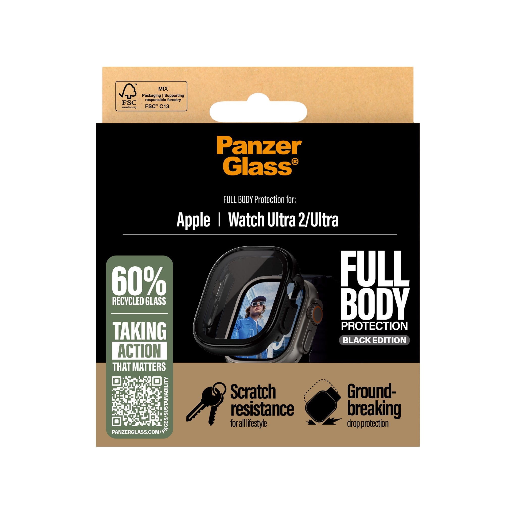 PanzerGlass® Case Squad Full Body Black Apple Watch Ultra 3 | Ultra 2 | Ultra | 49mm