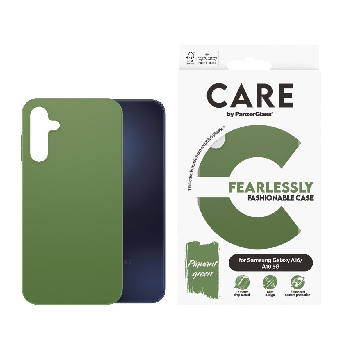 CARE by PanzerGlass® Case Green Samsung Galaxy A16 4G | A16 5G