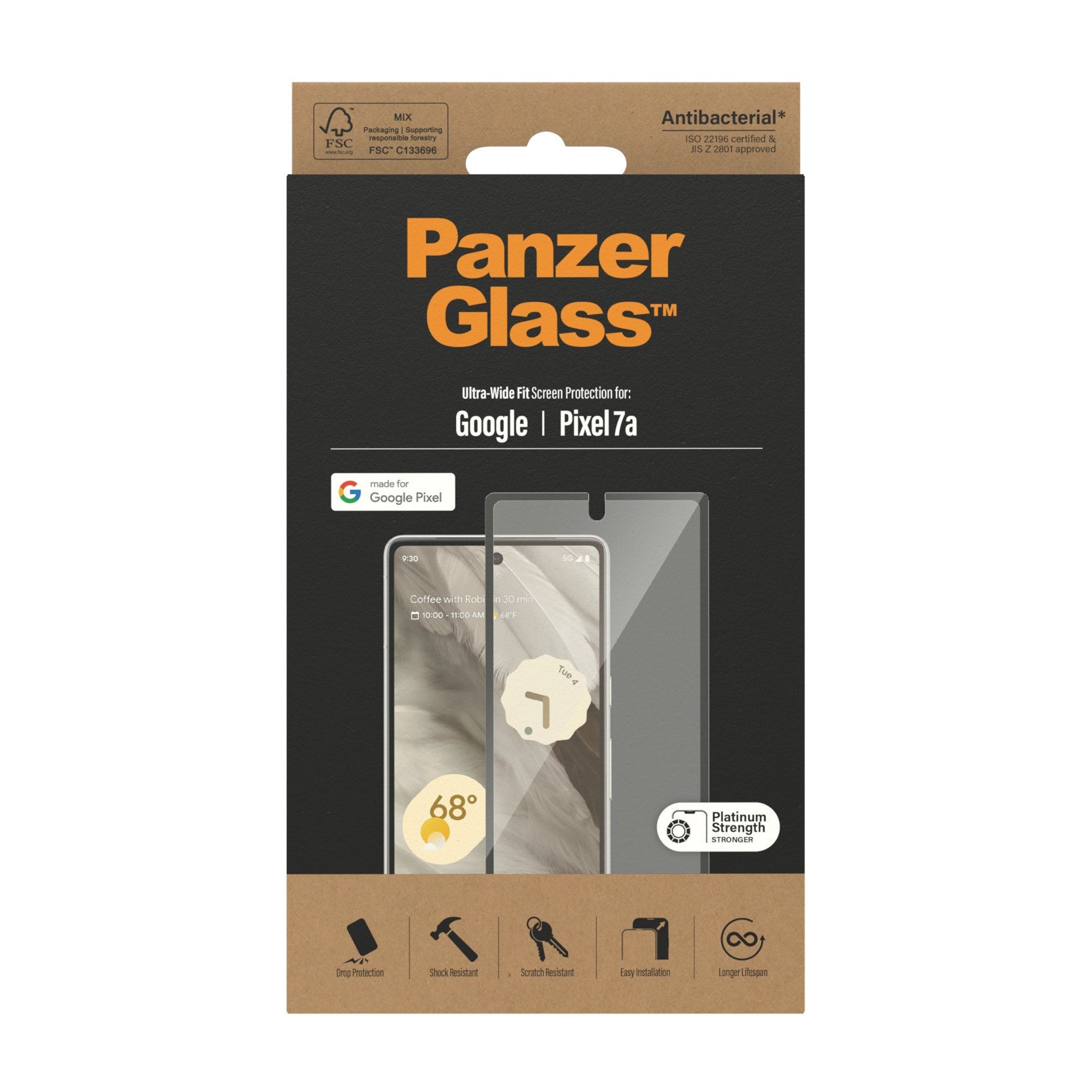 PanzerGlass® Screen Protector Google Pixel 7a | Ultra Wide Fit