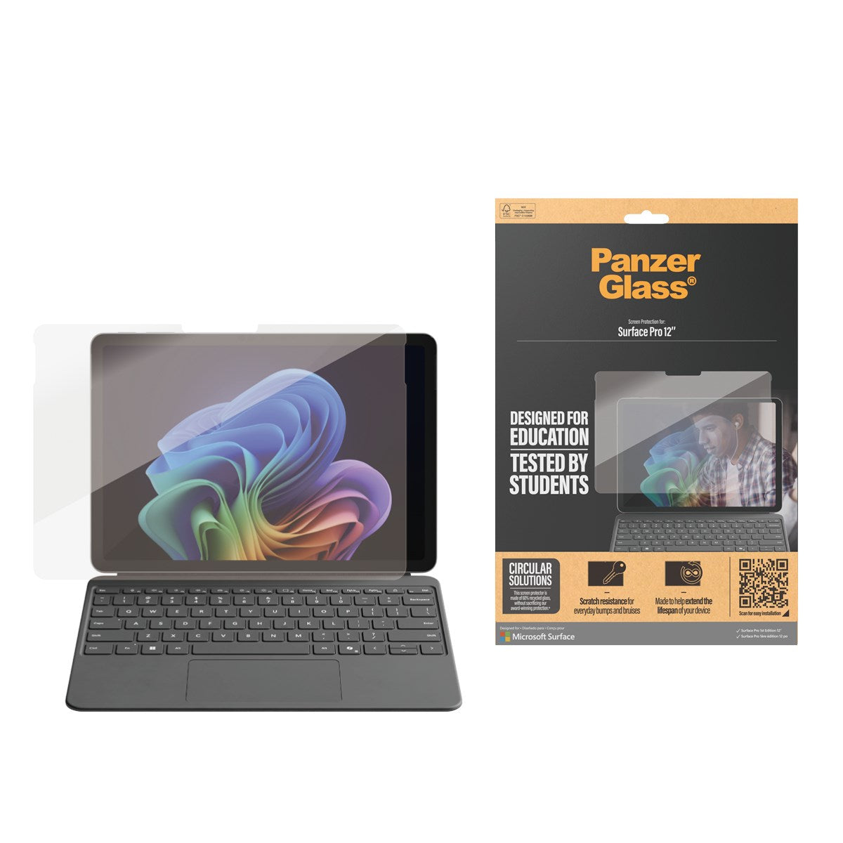 PanzerGlass® Screen Protector Microsoft Surface Pro 12'' | Ultra-Wide Fit