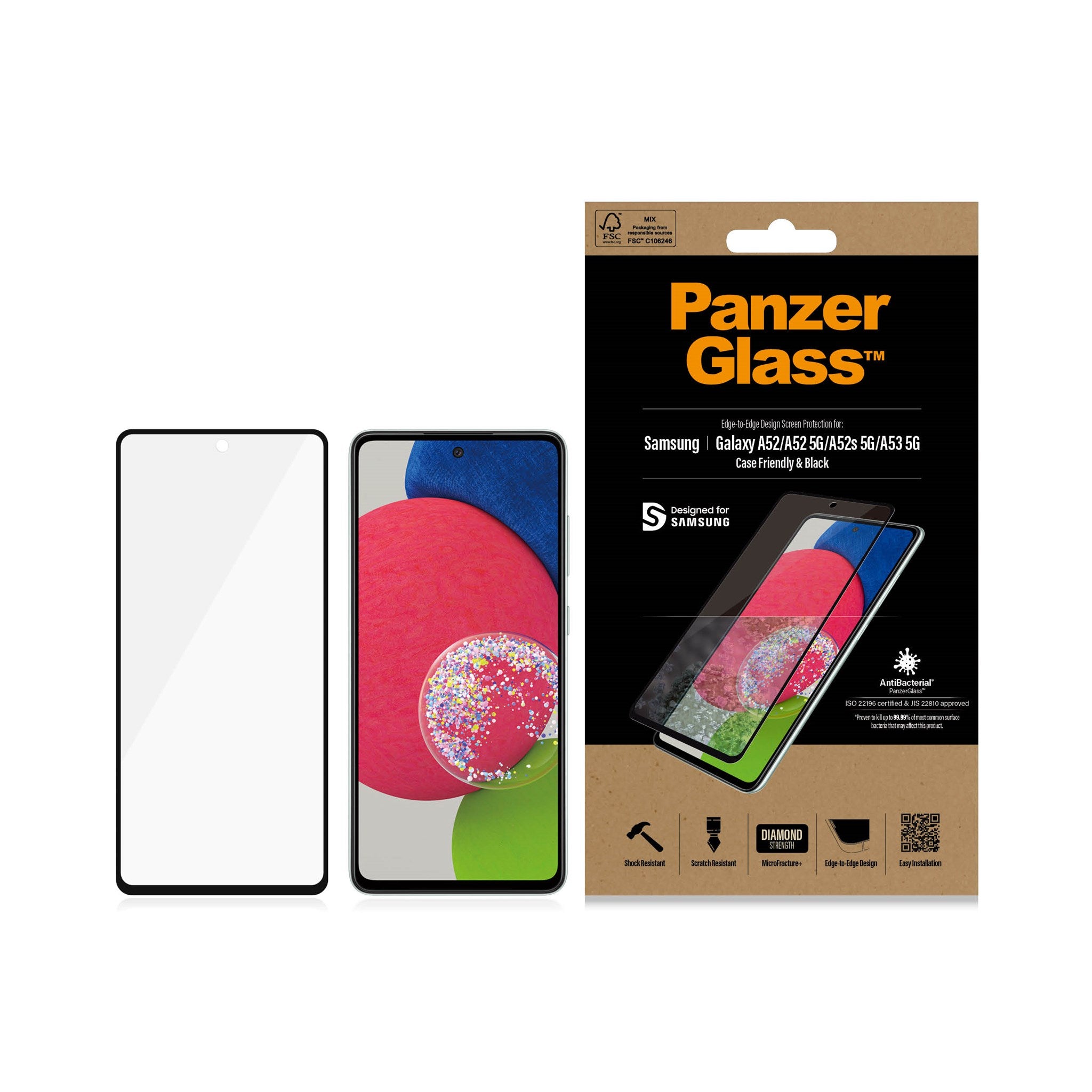 PanzerGlass® Screen Protector Samsung Galaxy A52 | A52 5G | A52s 5G | A53 5G