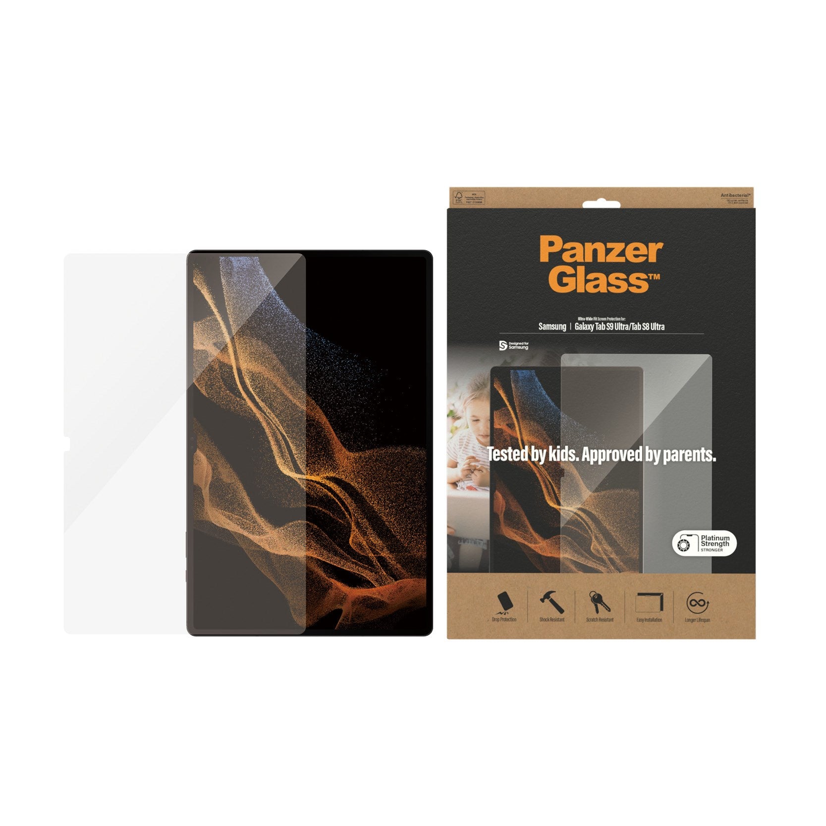 PanzerGlass® Screen Protector Samsung Galaxy Tab S8 Ultra | S9 Ultra | Ultra-Wide Fit