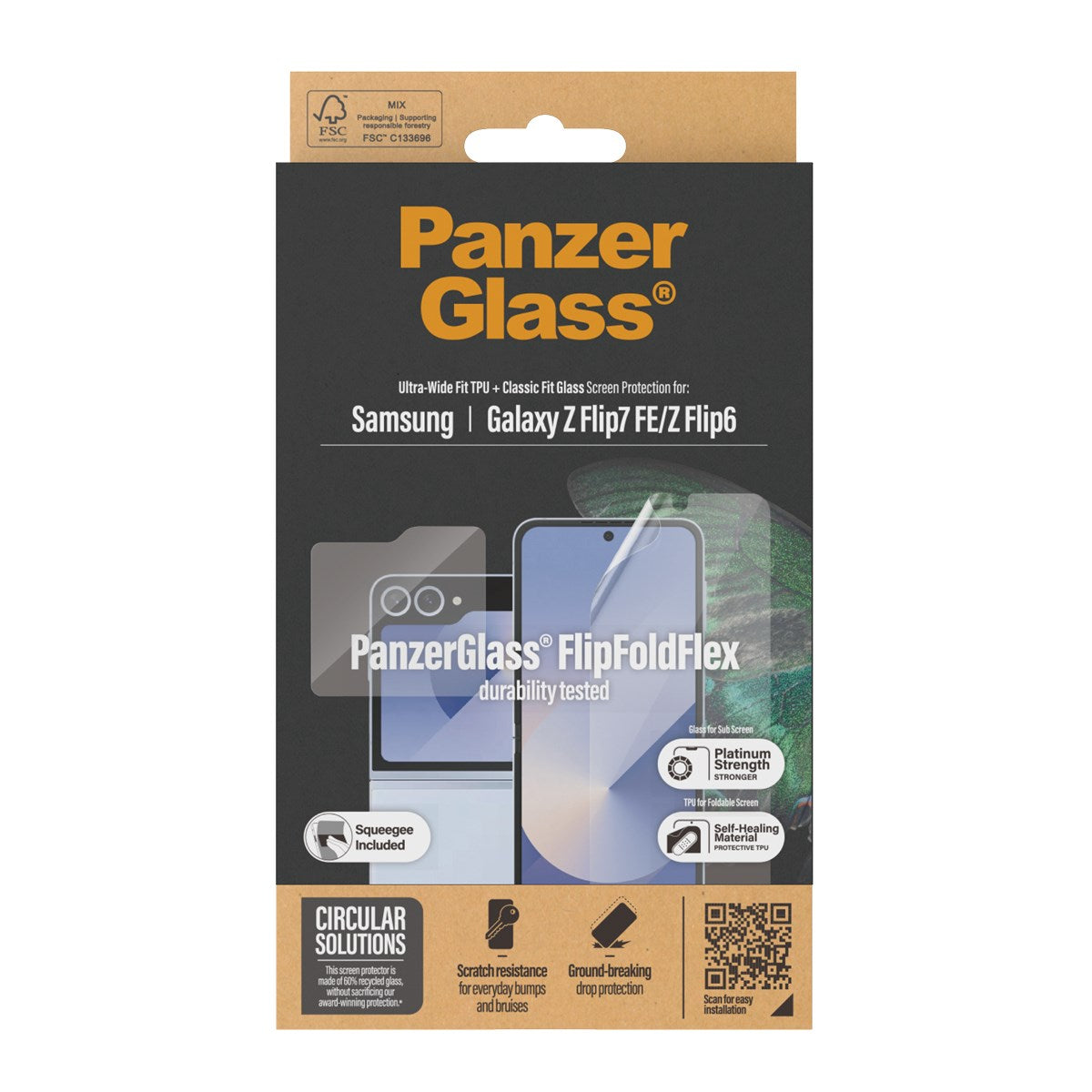 PanzerGlass® Screen Protector Samsung Galaxy Z Flip7 FE | Flip6 | Glass & Film