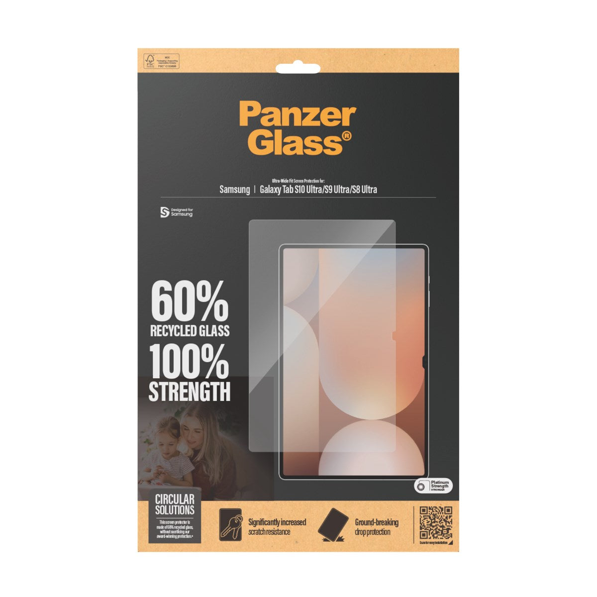 PanzerGlass® Screen Protector Samsung Galaxy Tab S8 Ultra | S9 Ultra | S10 Ultra | Ultra-Wide Fit
