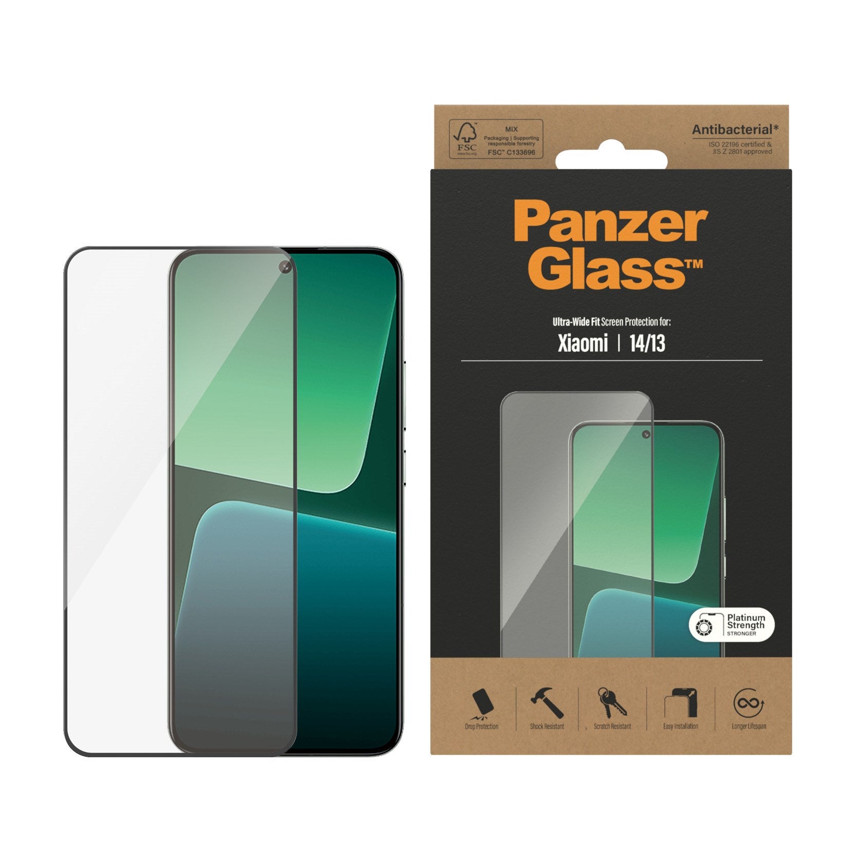 PanzerGlass® Screen Protector Xiaomi 14 | 13 | Ultra-Wide Fit