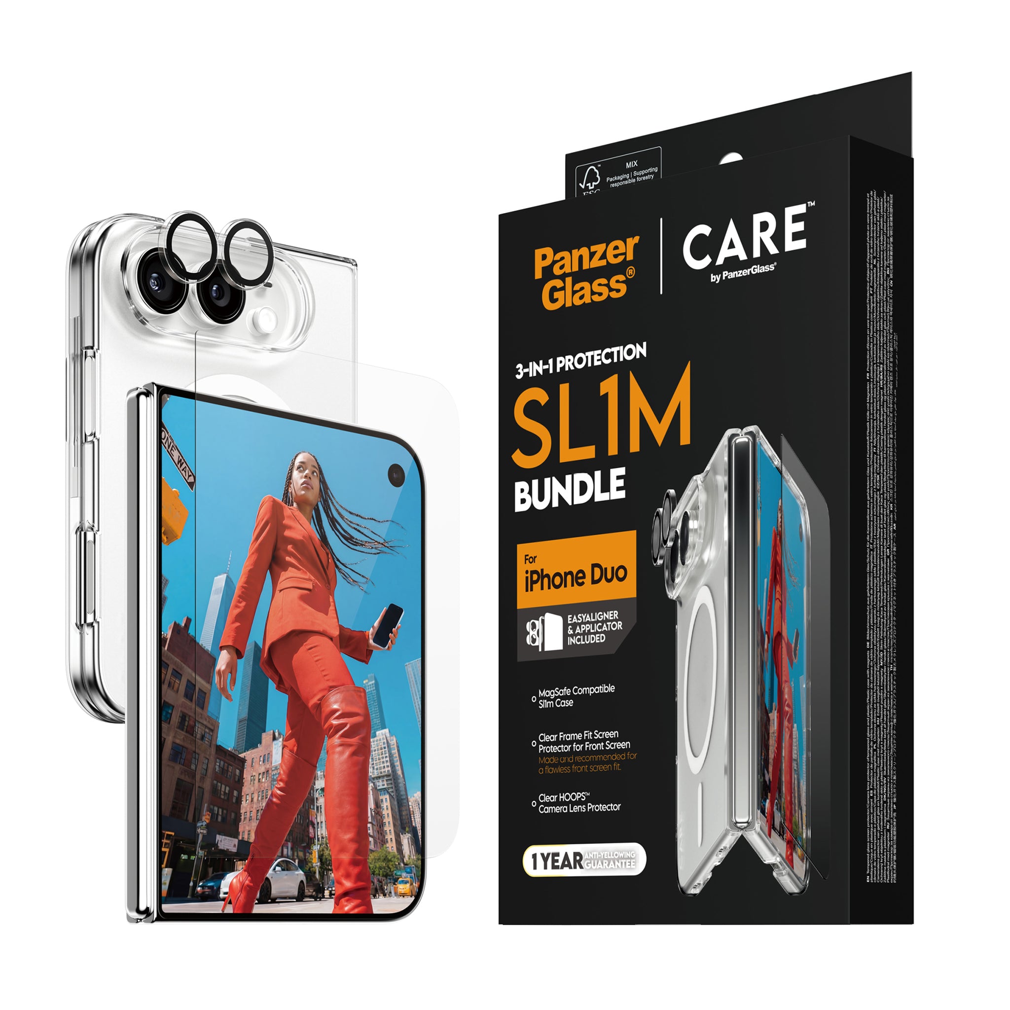 PanzerGlass® | CARE™ by PanzerGlass® 3-in-1 Flagship Bundle iPhone Duo
