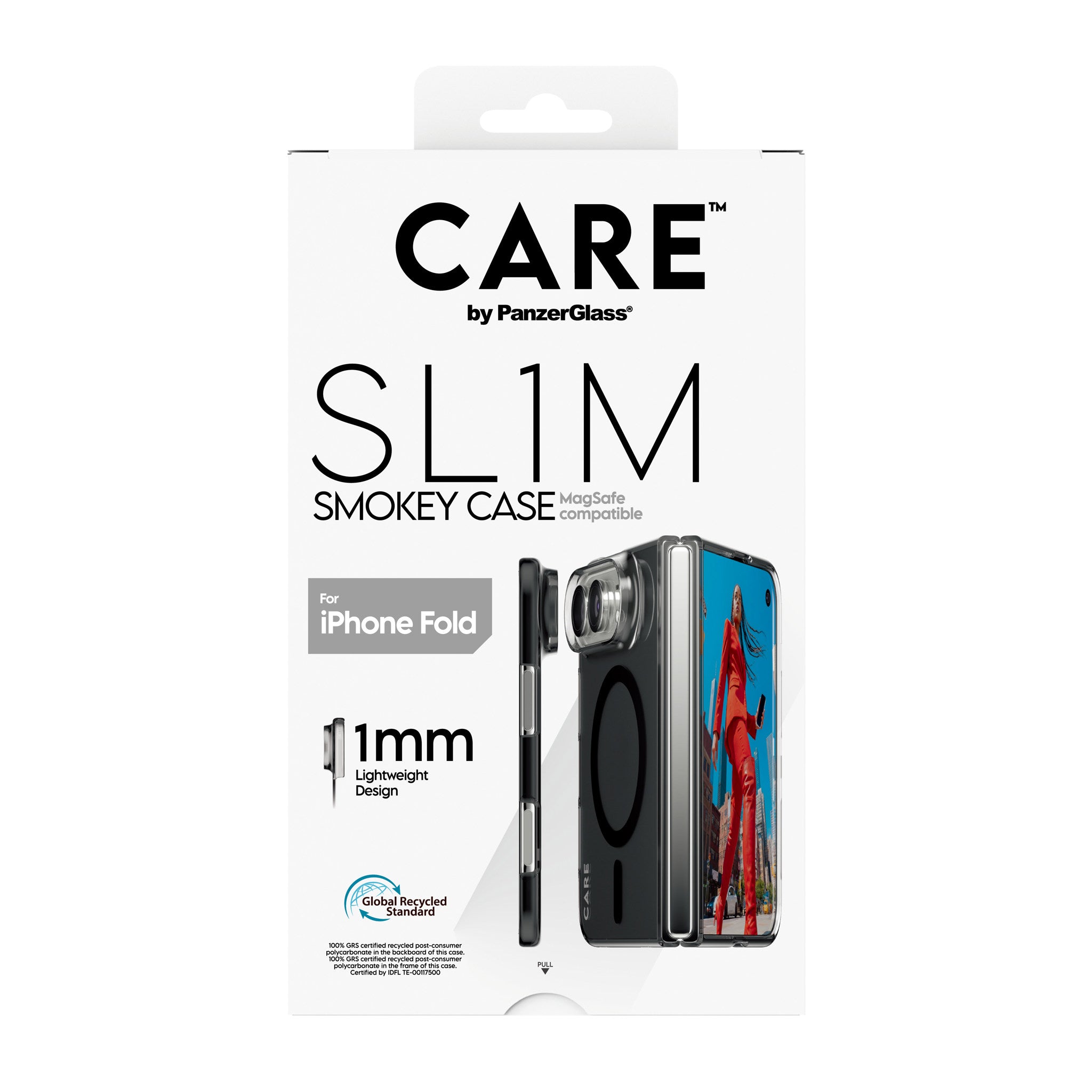CARE™ by PanzerGlass® SL1M Case Smokey w. Black MagSafe iPhone 2026 Fold