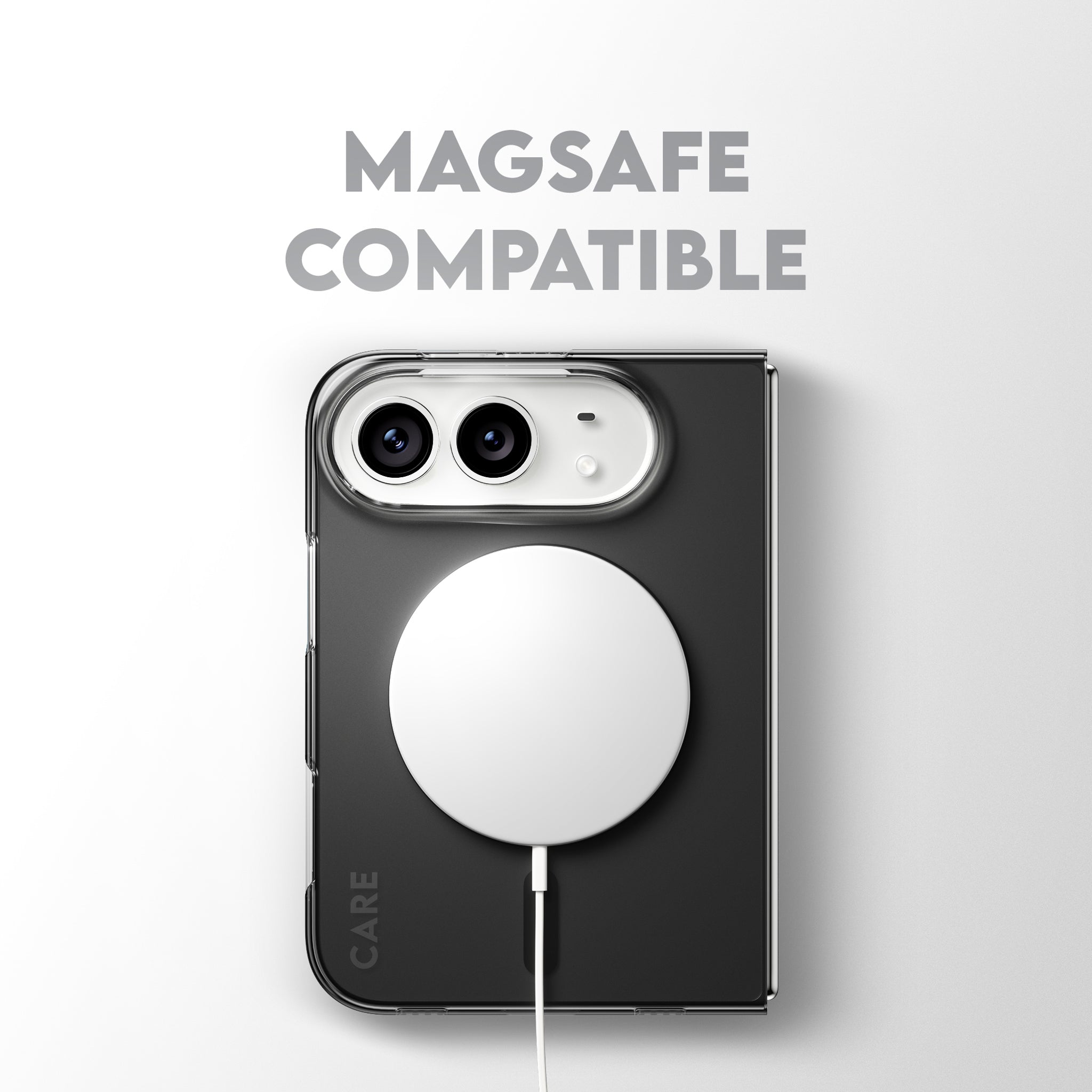 CARE™ by PanzerGlass® SL1M Case Transparent w. White MagSafe iPhone Duo
