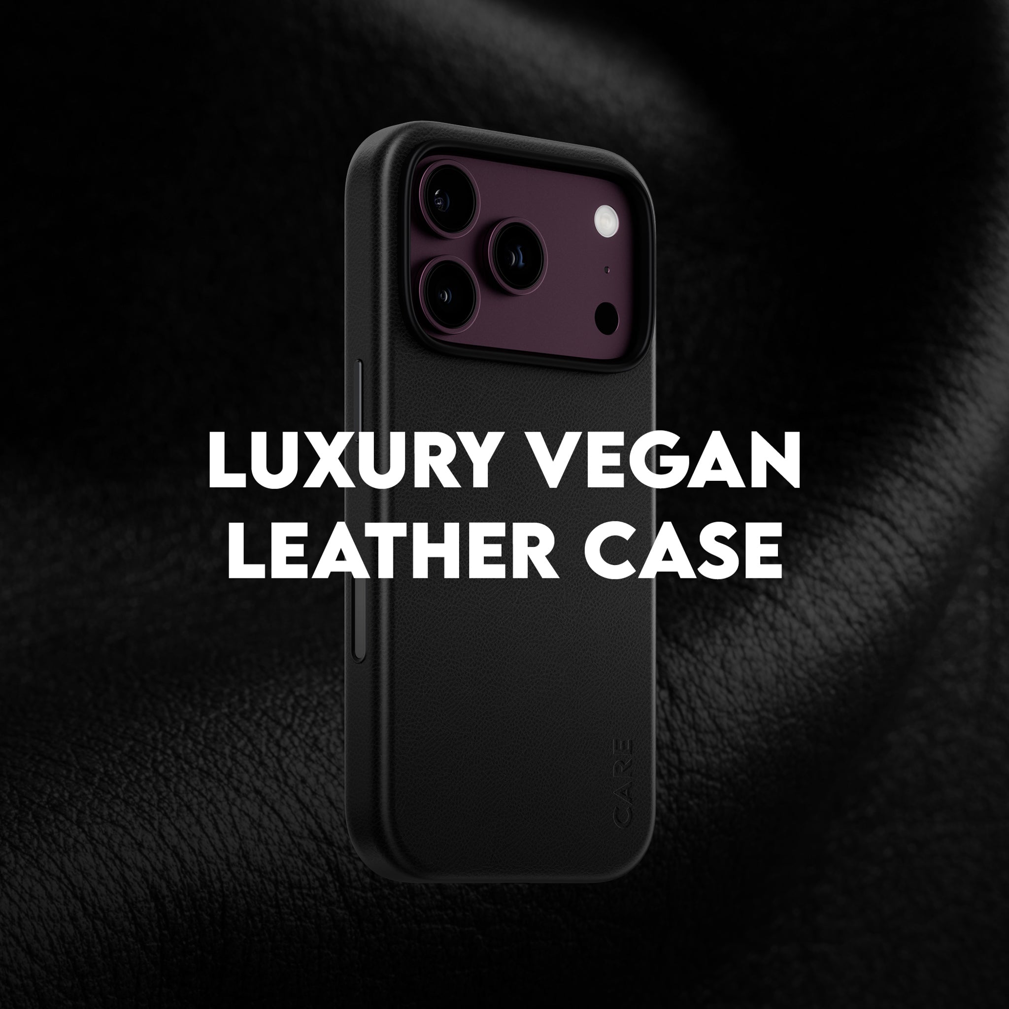 CARE™ by PanzerGlass® Solo Vegan Leather Case Black w. MagSafe iPhone 18 Pro | 17 Pro